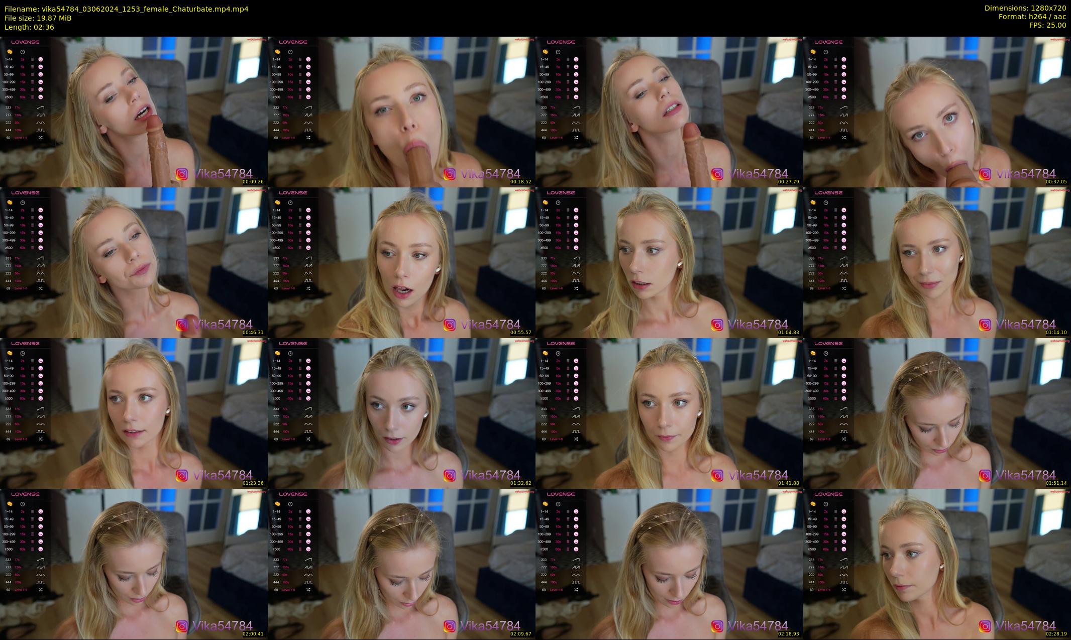 vika54784 — 3 minute Chaturbate female cam show recording, 720p, Jun 3, 2024