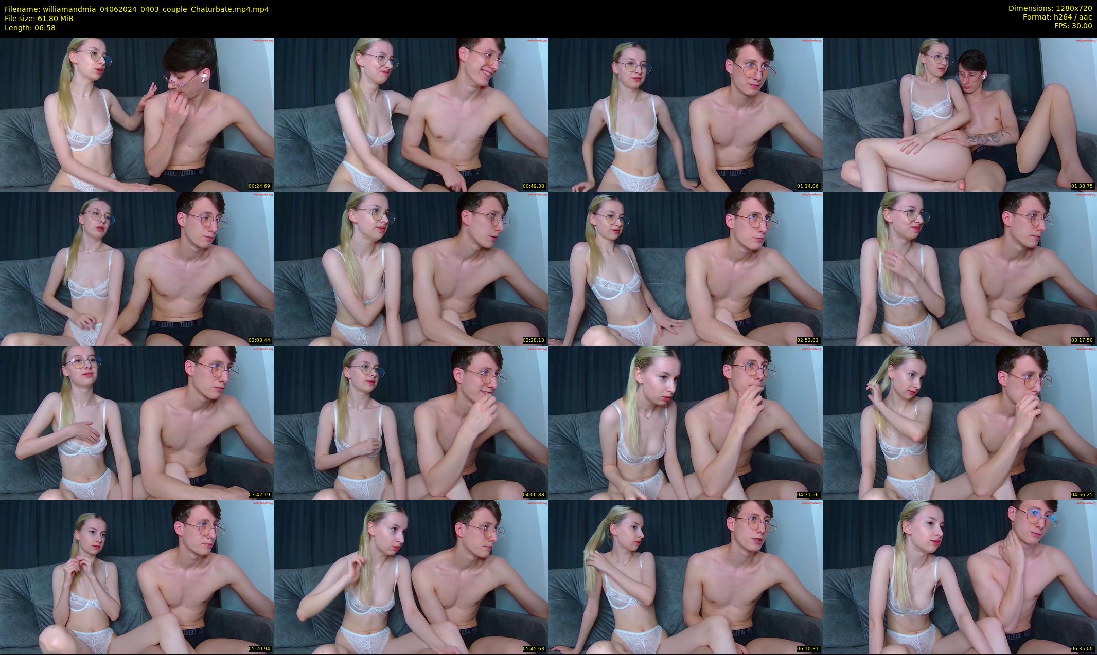 williamandmia — 7 minute Chaturbate couple cam show recording, 720p, Jun 4, 2024