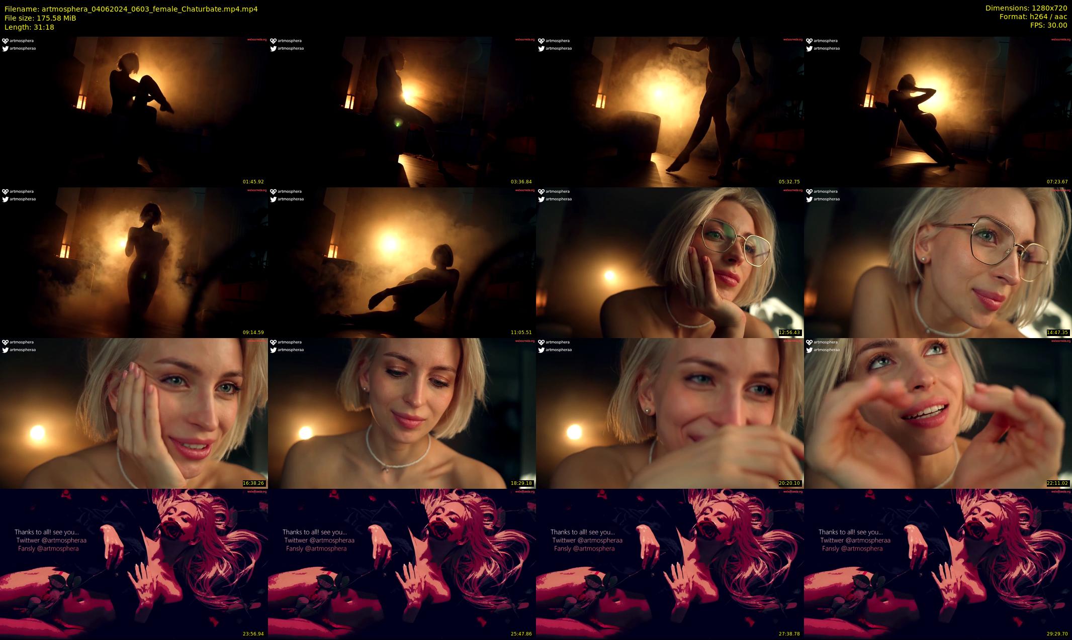 artmosphera — 32 minute Chaturbate female cam show recording, 720p, Jun 4, 2024