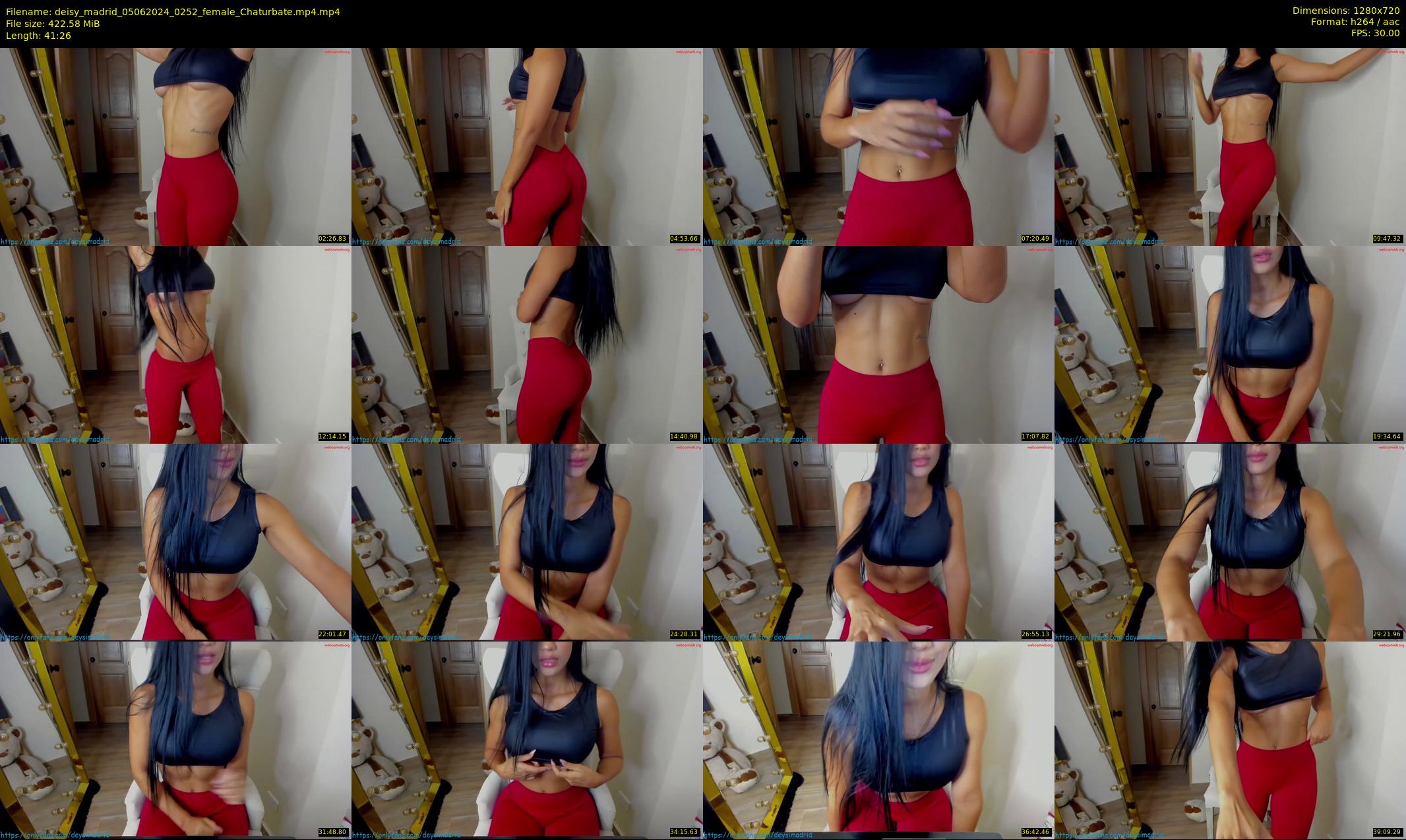 deisy_madrid — 42 minute Chaturbate female cam show recording, 720p, Jun 5, 2024