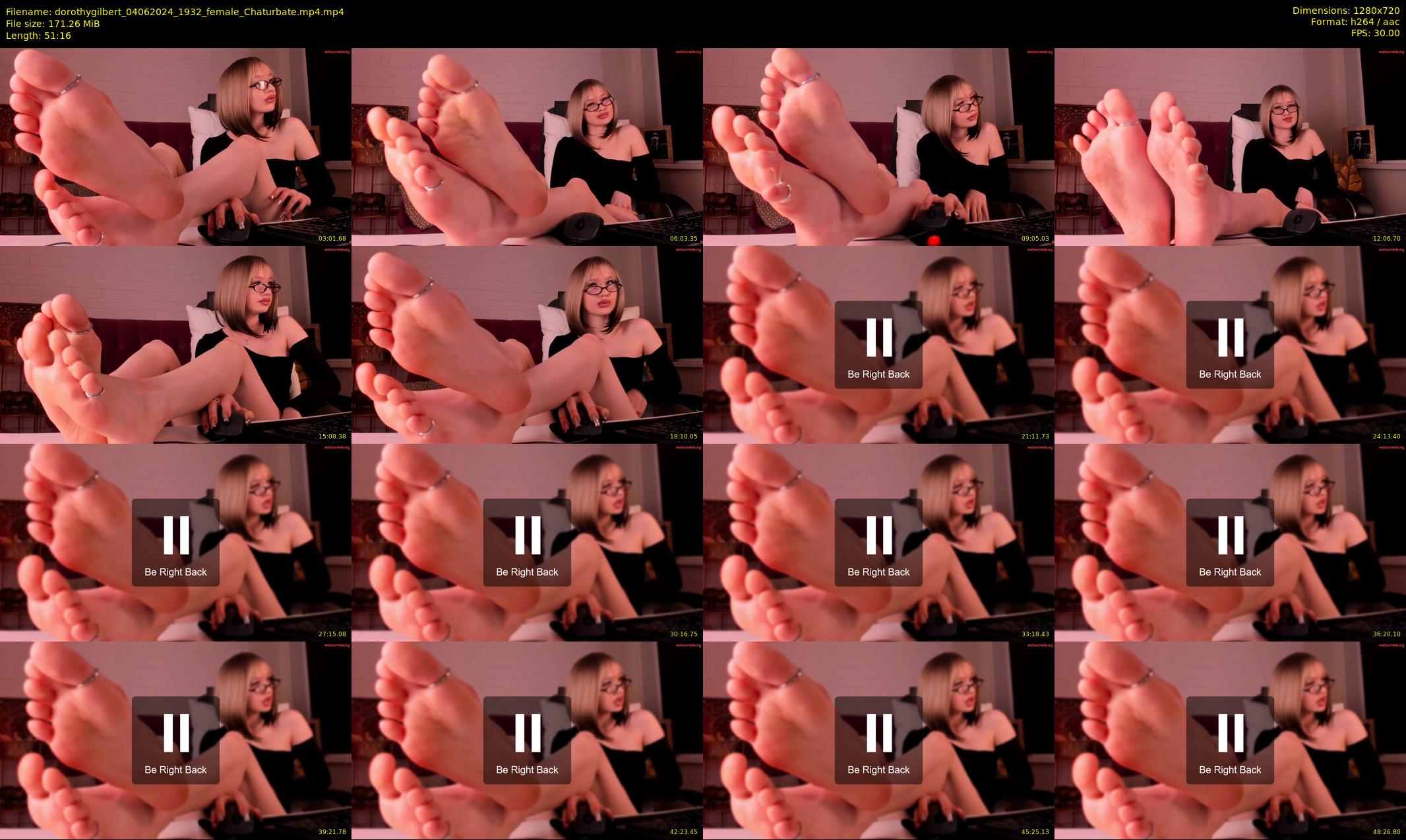 dorothygilbert — 52 minute Chaturbate female cam show recording, 720p, Jun 4, 2024