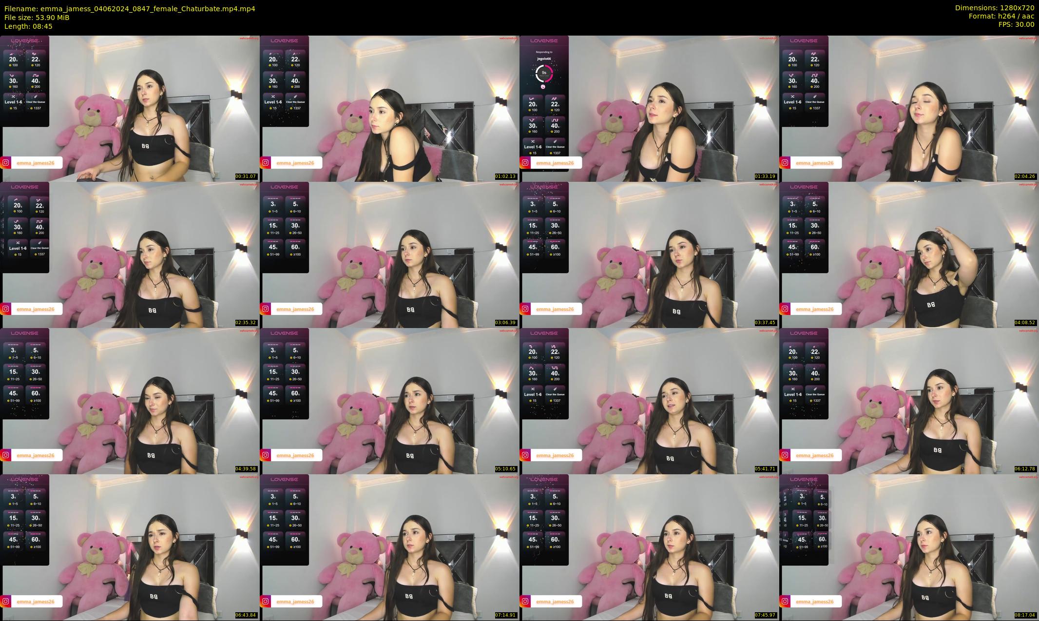 emma_jamess — 9 minute Chaturbate female cam show recording, 720p, Jun 4, 2024