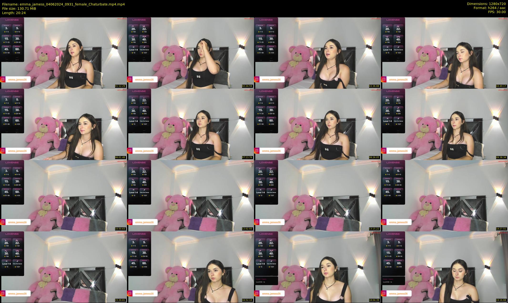 emma_jamess — 21 minute Chaturbate female cam show recording, 720p, Jun 4, 2024