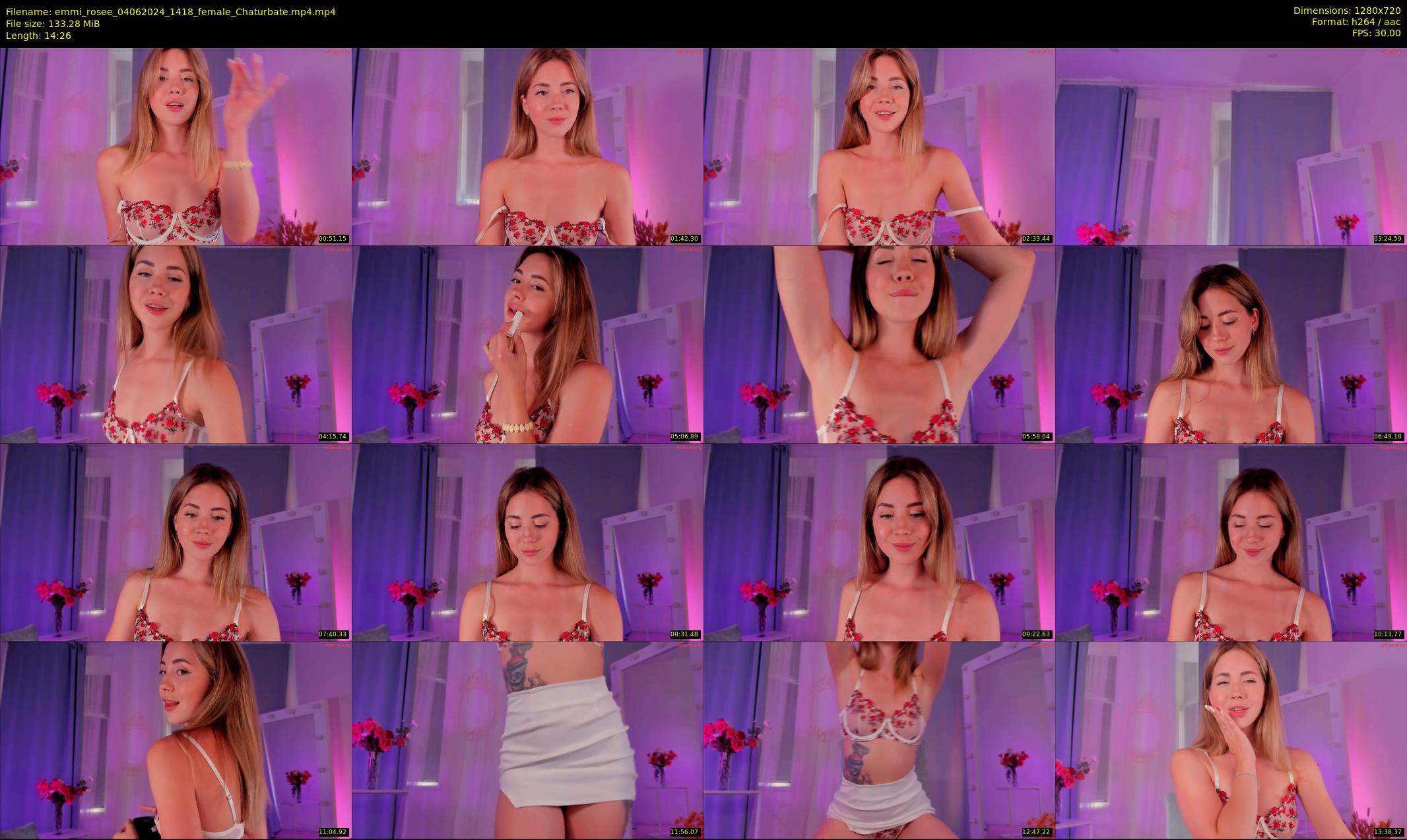 emmi_rosee — 15 minute Chaturbate female cam show recording, 720p, Jun 4, 2024