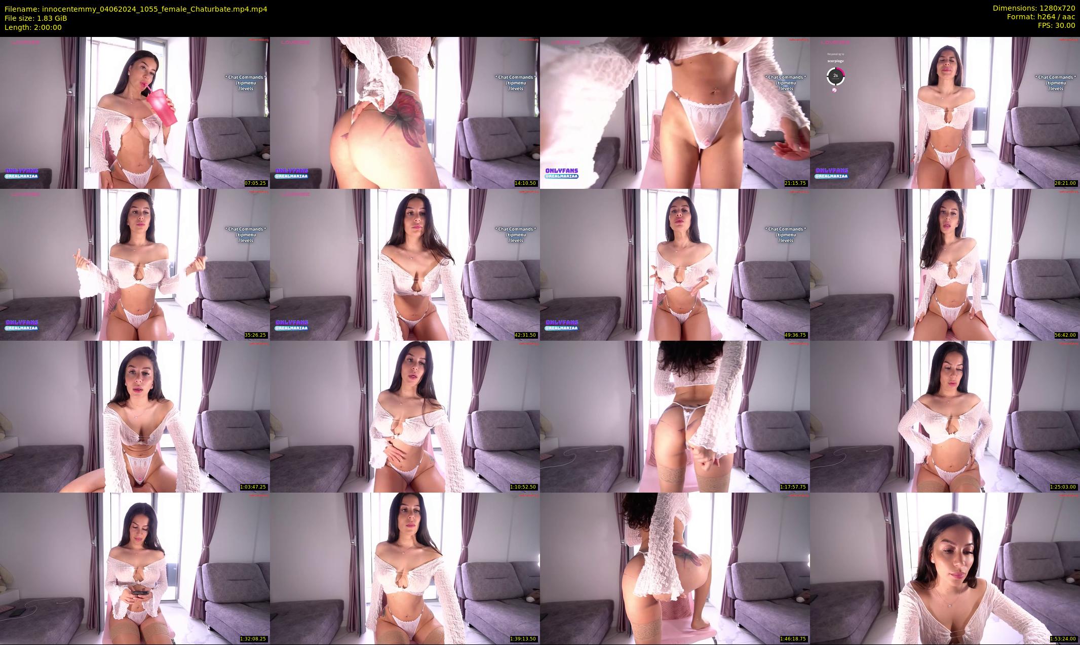 innocentemmy — 120 minute Chaturbate female cam show recording, 720p, Jun 4, 2024