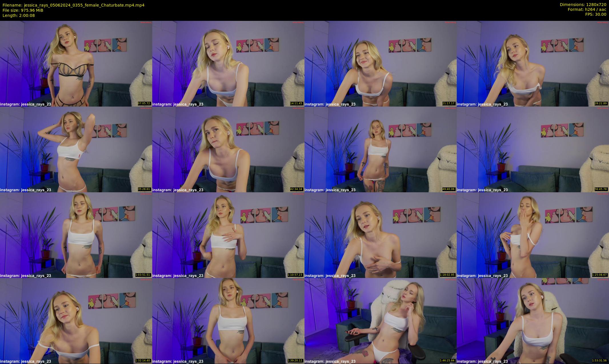 jessica_rays — 121 minute Chaturbate couple cam show recording, 720p, Jun 5, 2024