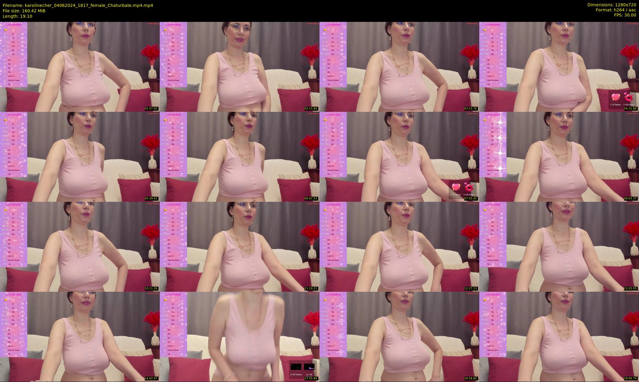 karolinecher — 20 minute Chaturbate female cam show recording, 720p, Jun 4, 2024