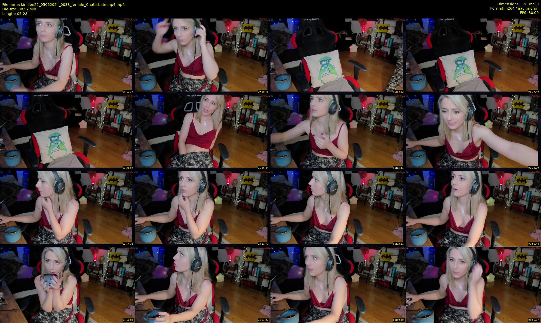 kimilee22 — 6 minute Chaturbate female cam show recording, 720p, Jun 5, 2024