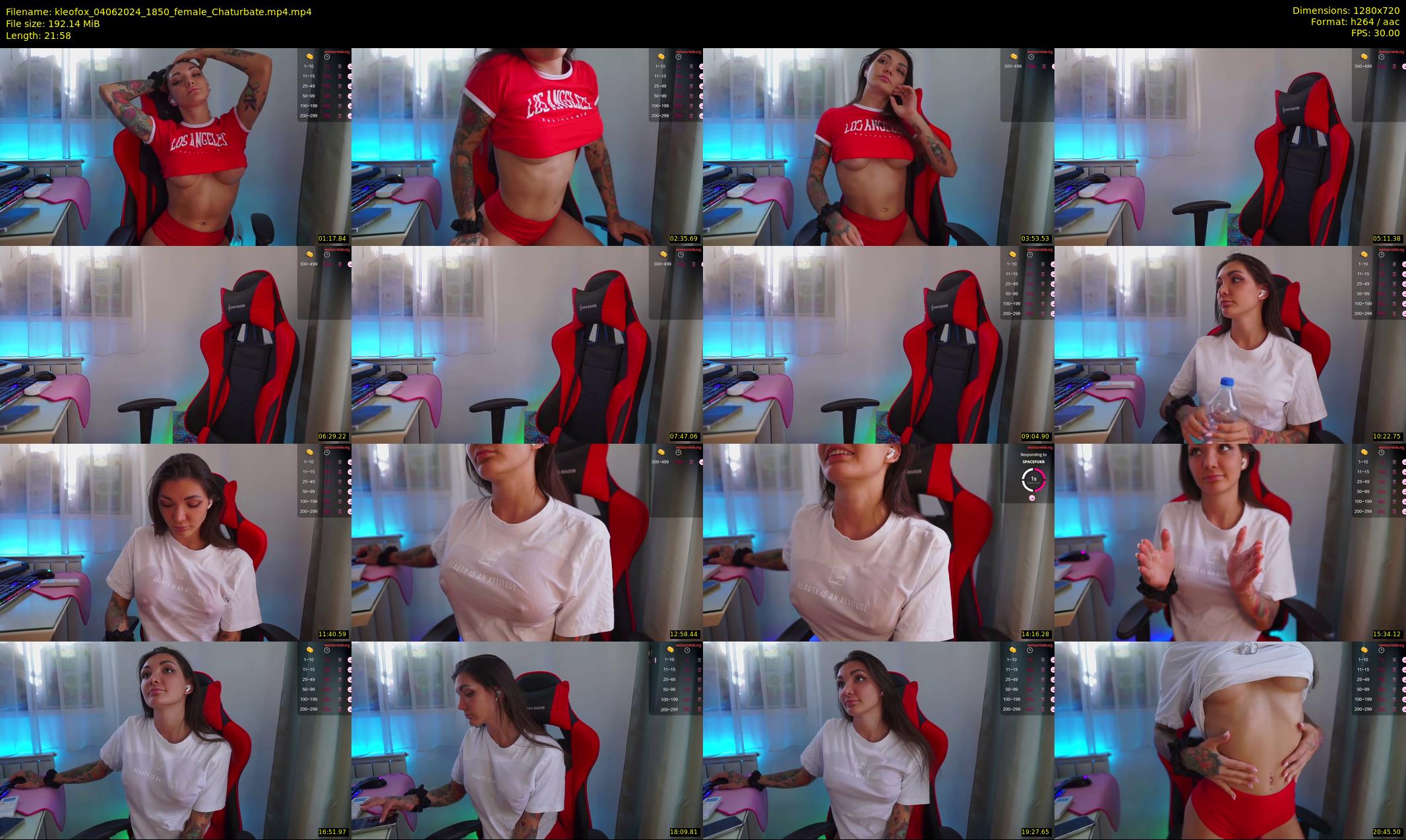 kleofox — 22 minute Chaturbate female cam show recording, 720p, Jun 4, 2024