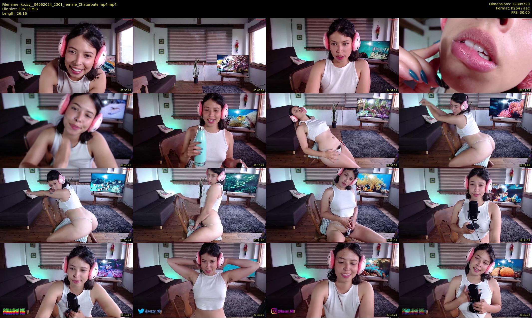 kozzy_ — 27 minute Chaturbate female cam show recording, 720p, Jun 4, 2024