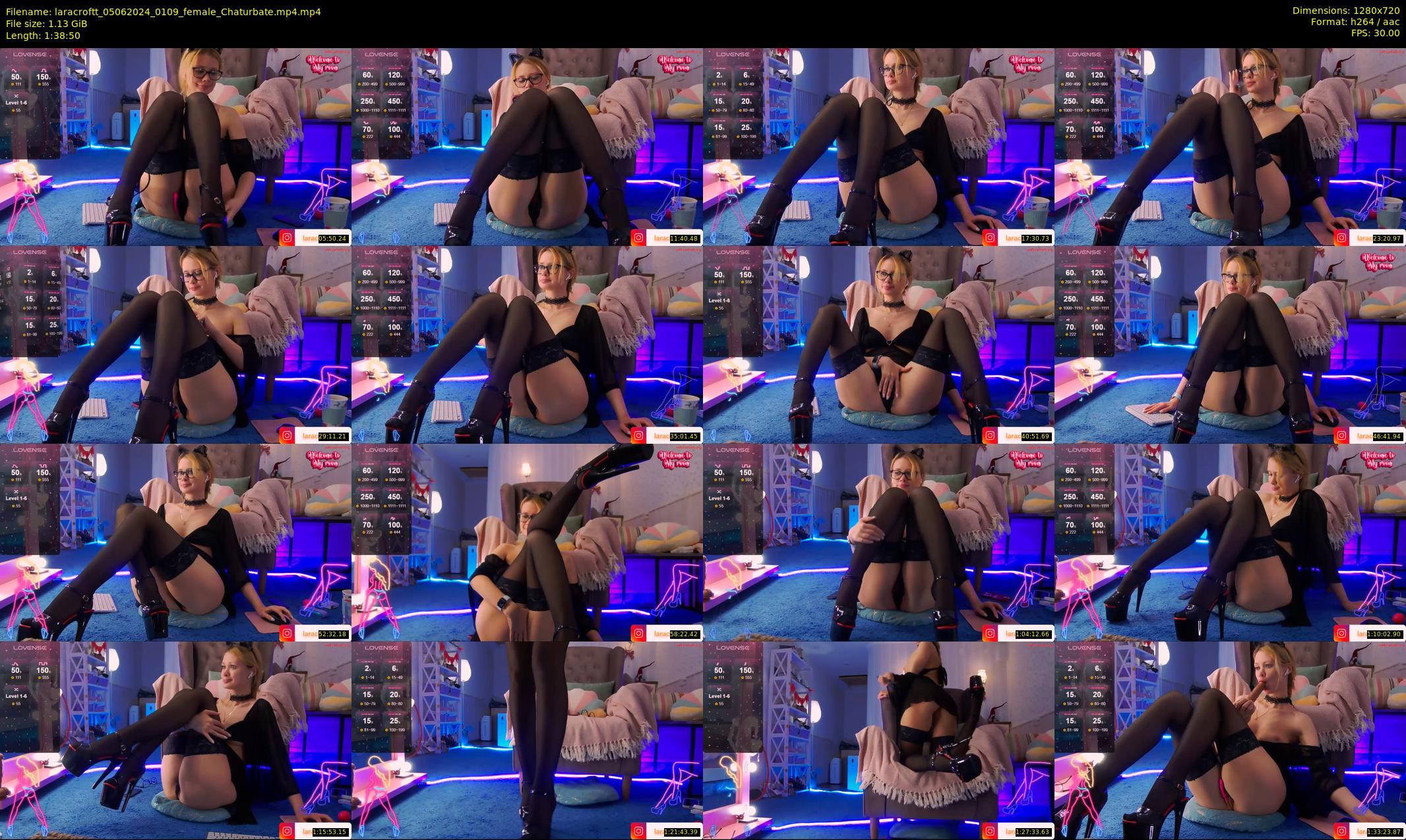 laracroftt — 99 minute Chaturbate female cam show recording, 720p, Jun 5, 2024