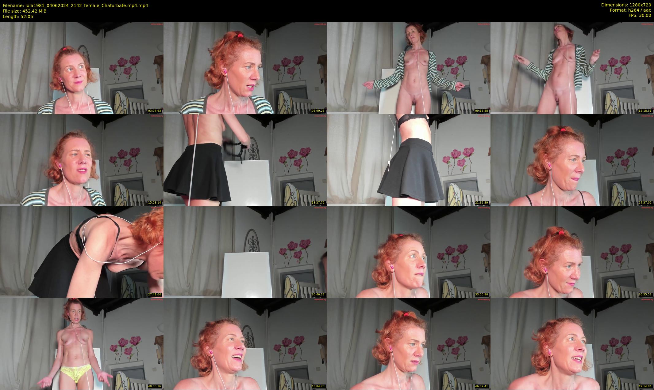 lola1981 — 53 minute Chaturbate female cam show recording, 720p, Jun 4, 2024
