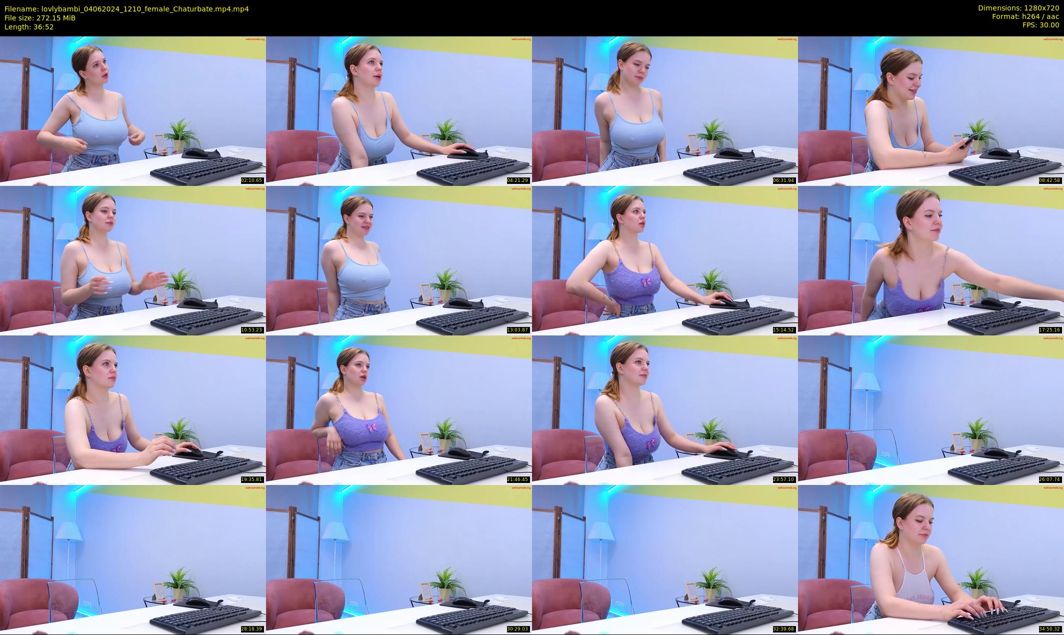 lovlybambi — 37 minute Chaturbate female cam show recording, 720p, Jun 4, 2024
