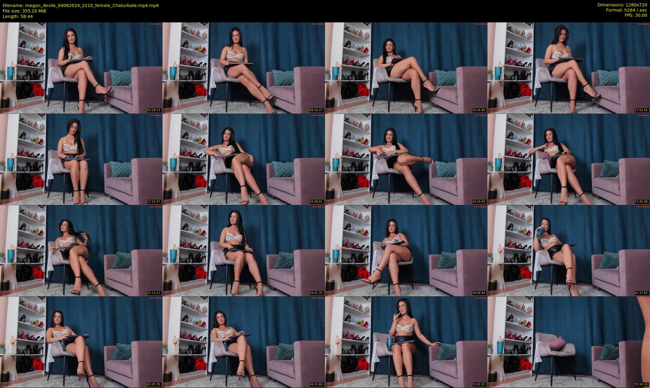 megan_devile — 59 minute Chaturbate female cam show recording, 720p, Jun 4, 2024