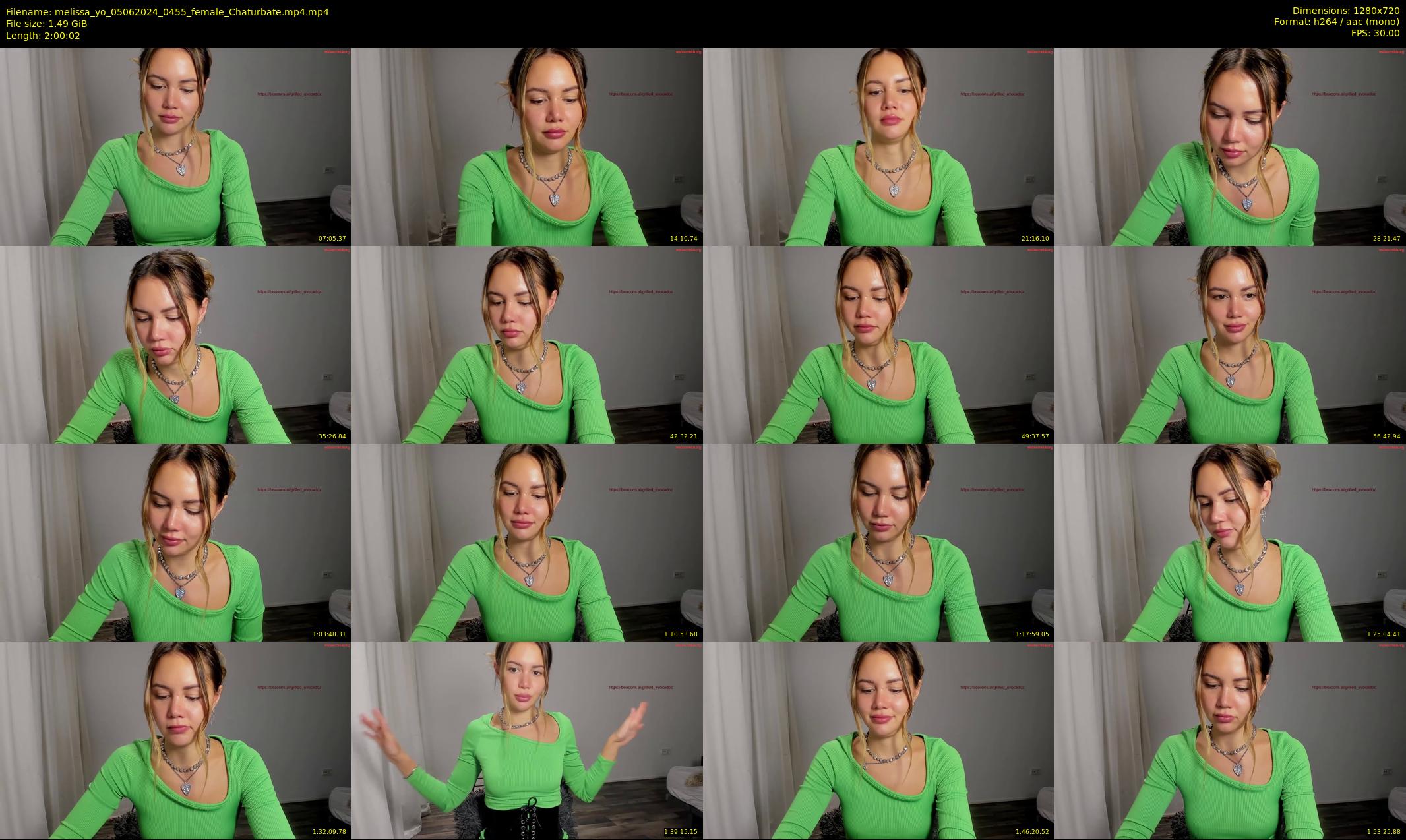melissa_yo — 121 minute Chaturbate female cam show recording, 720p, Jun 5, 2024