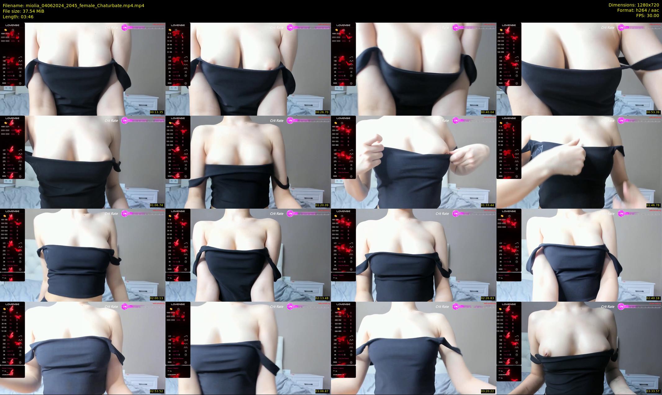miolia — 4 minute Chaturbate female cam show recording, 720p, Jun 4, 2024