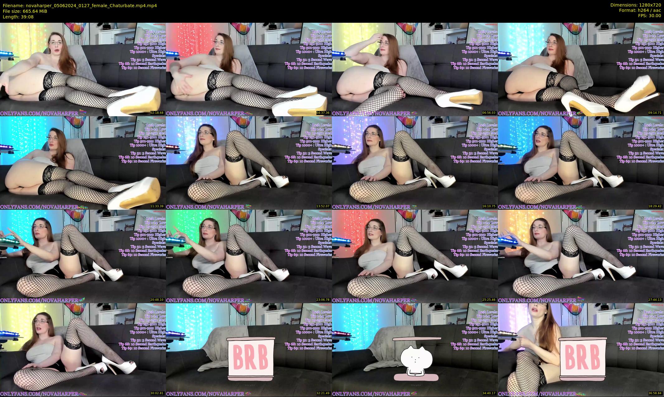 novaharper — 40 minute Chaturbate female cam show recording, 720p, Jun 5, 2024