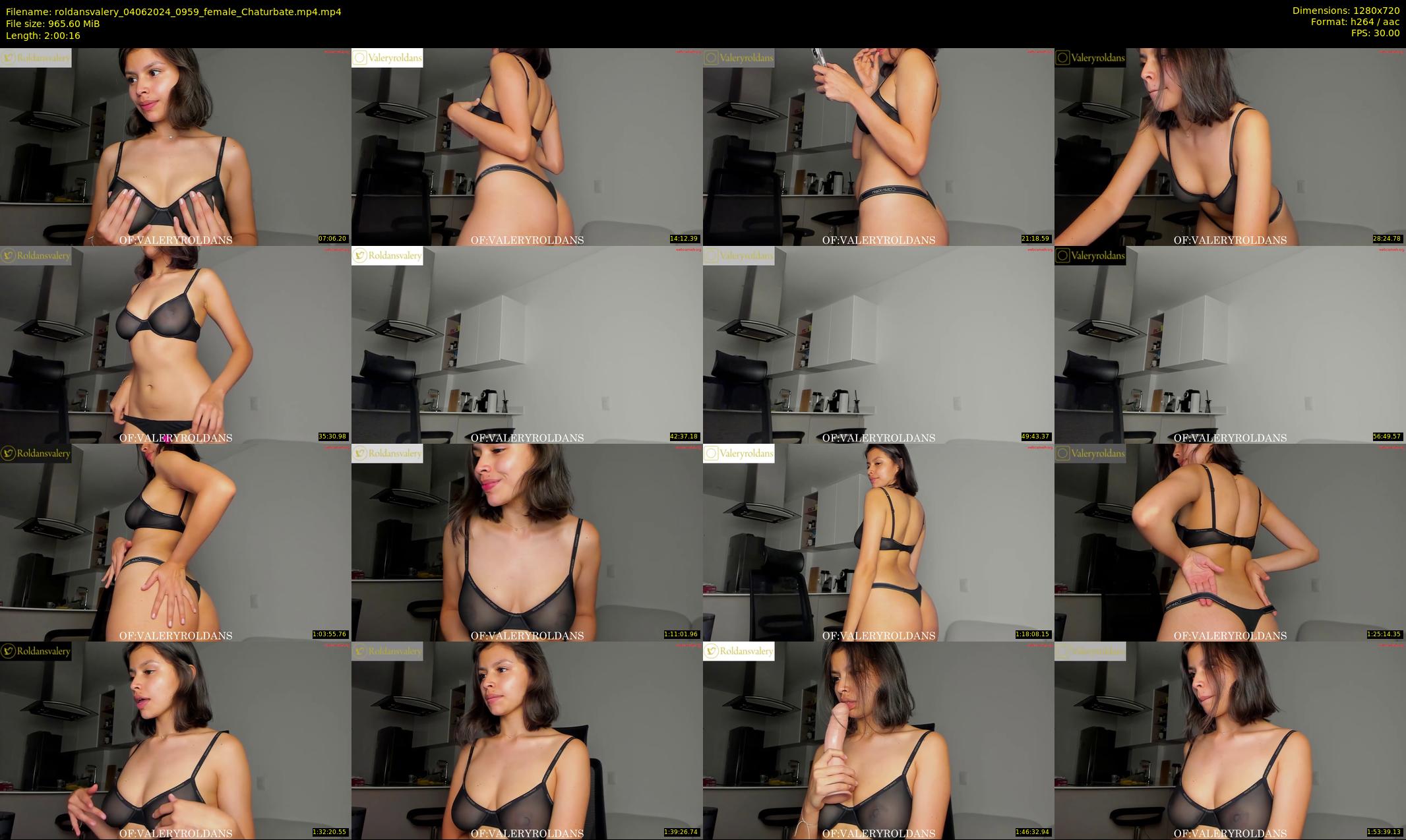 roldansvalery — 121 minute Chaturbate female cam show recording, 720p, Jun 4, 2024