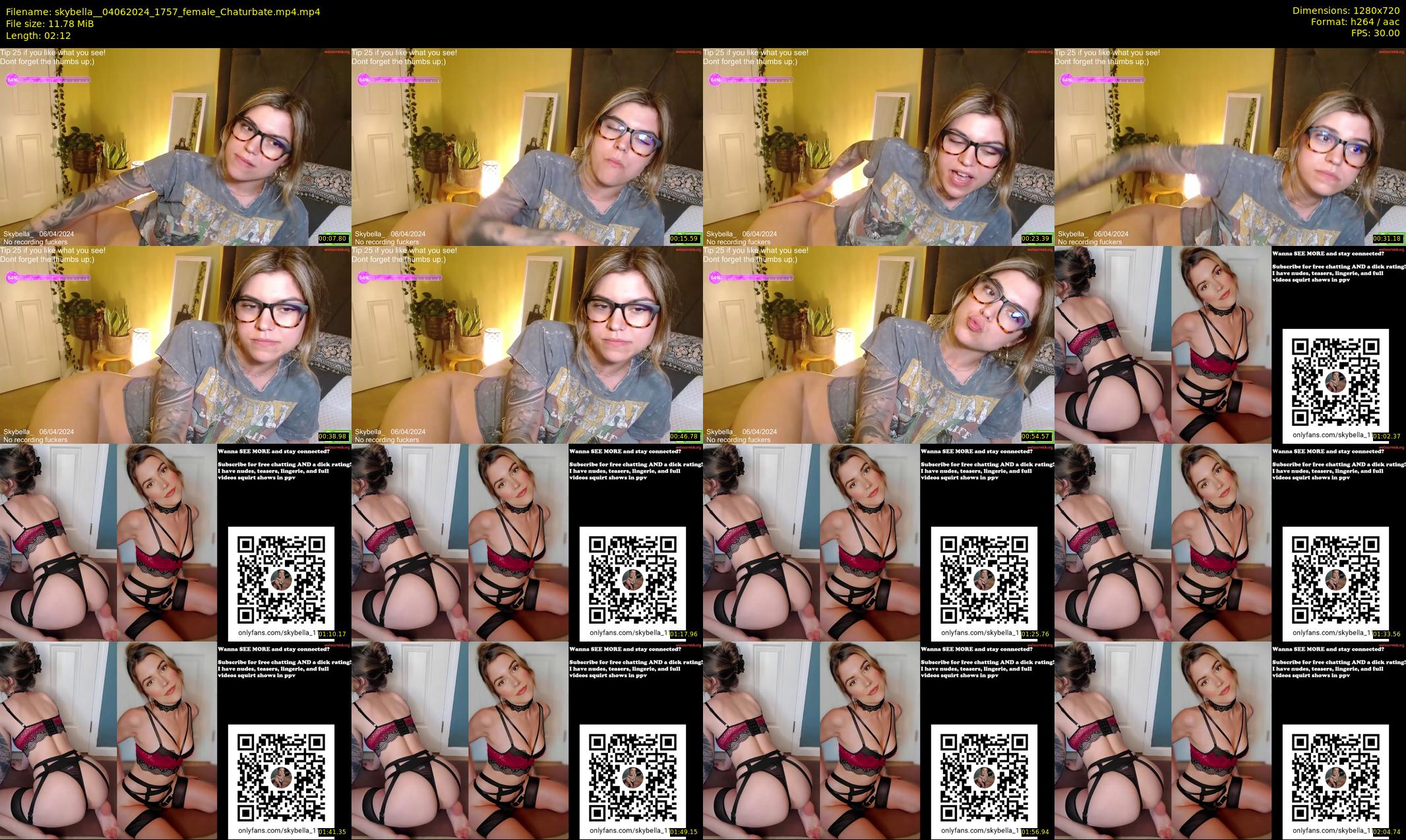 skybella_ — 3 minute Chaturbate female cam show recording, 720p, Jun 4, 2024