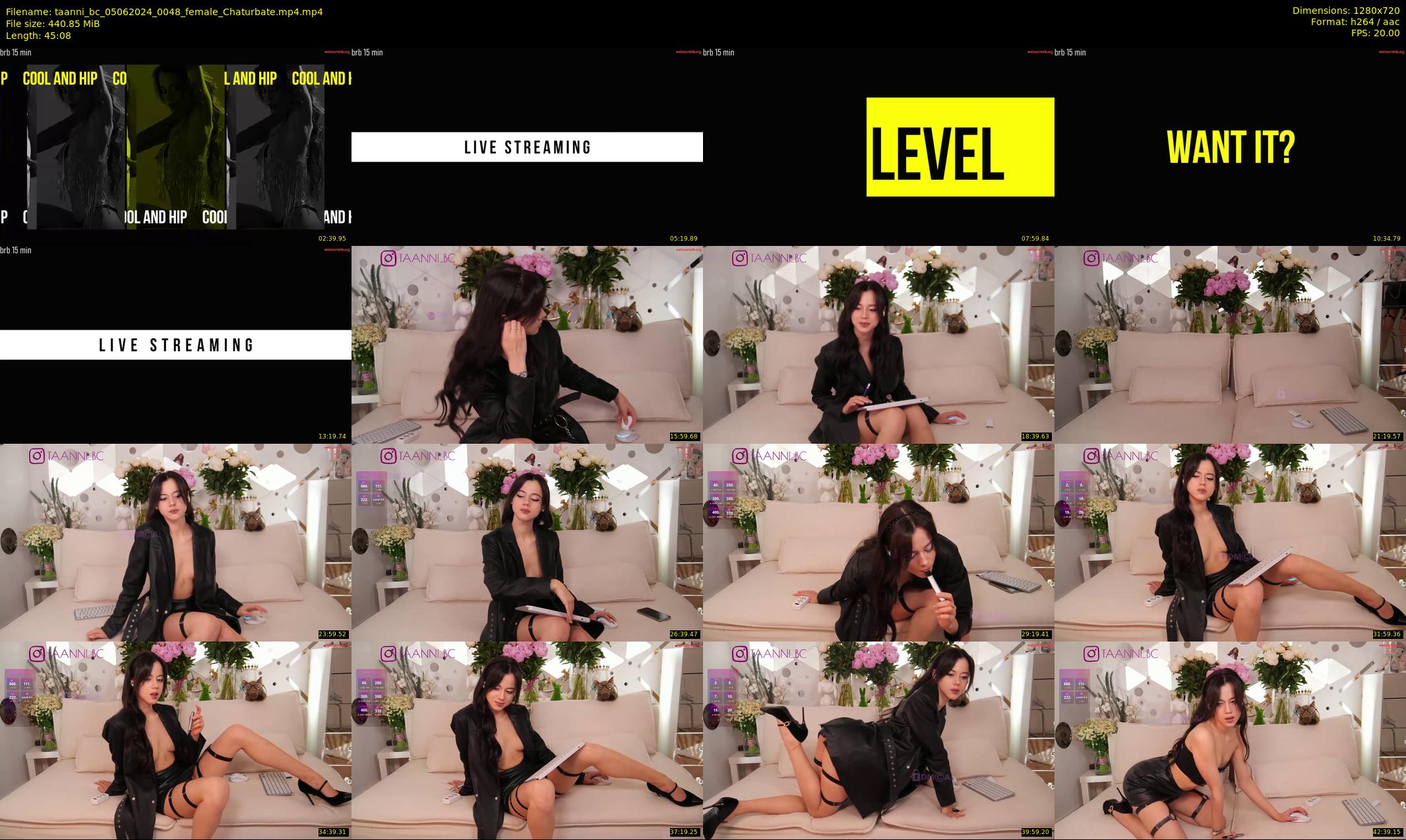 taanni_bc — 46 minute Chaturbate female cam show recording, 720p, Jun 5, 2024