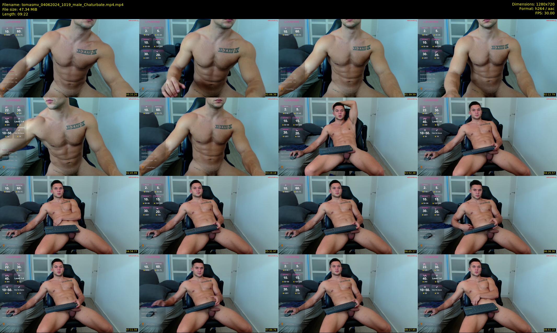 tomasmv — 10 minute Chaturbate male cam show recording, 720p, Jun 4, 2024