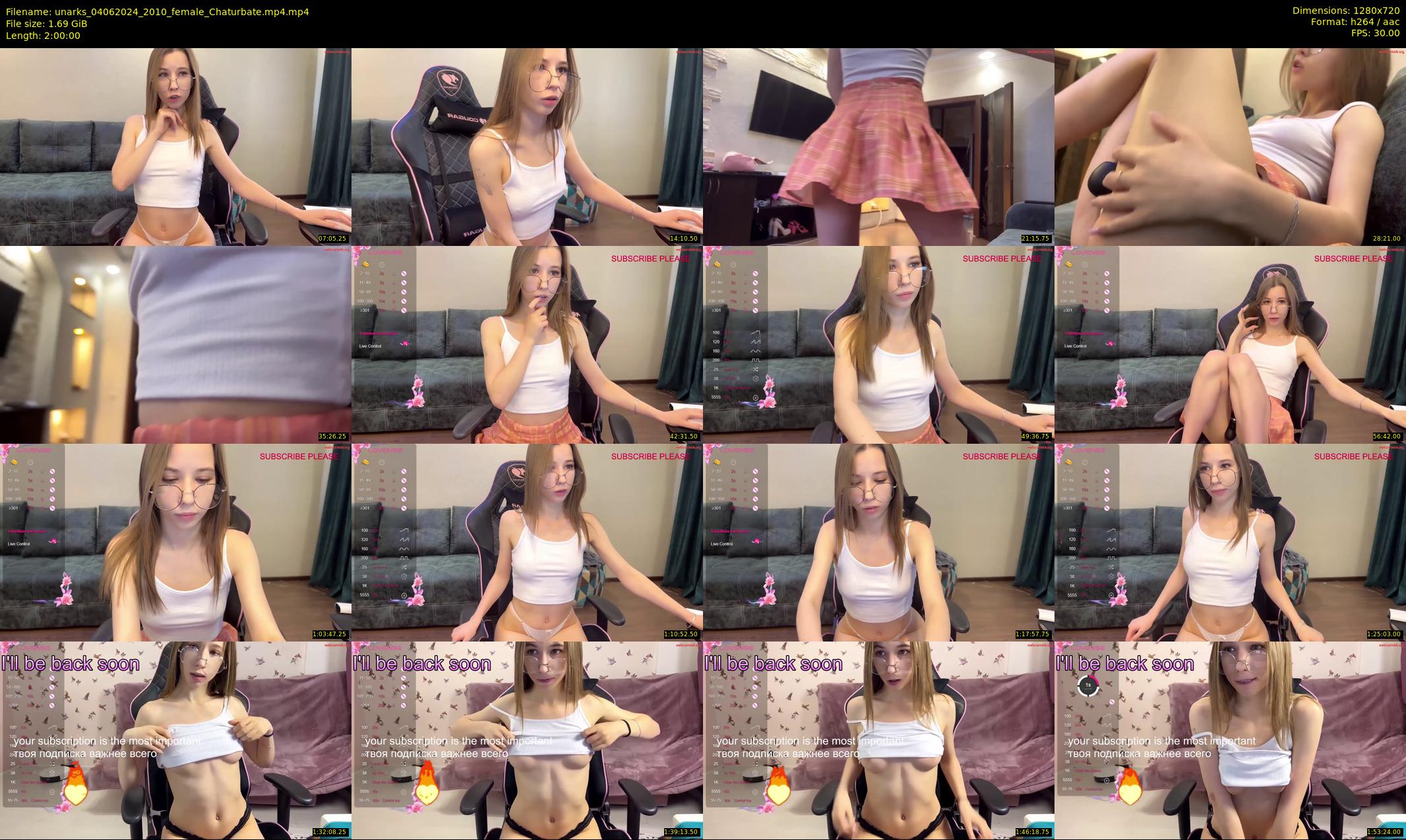 unarks — 120 minute Chaturbate female cam show recording, 720p, Jun 4, 2024