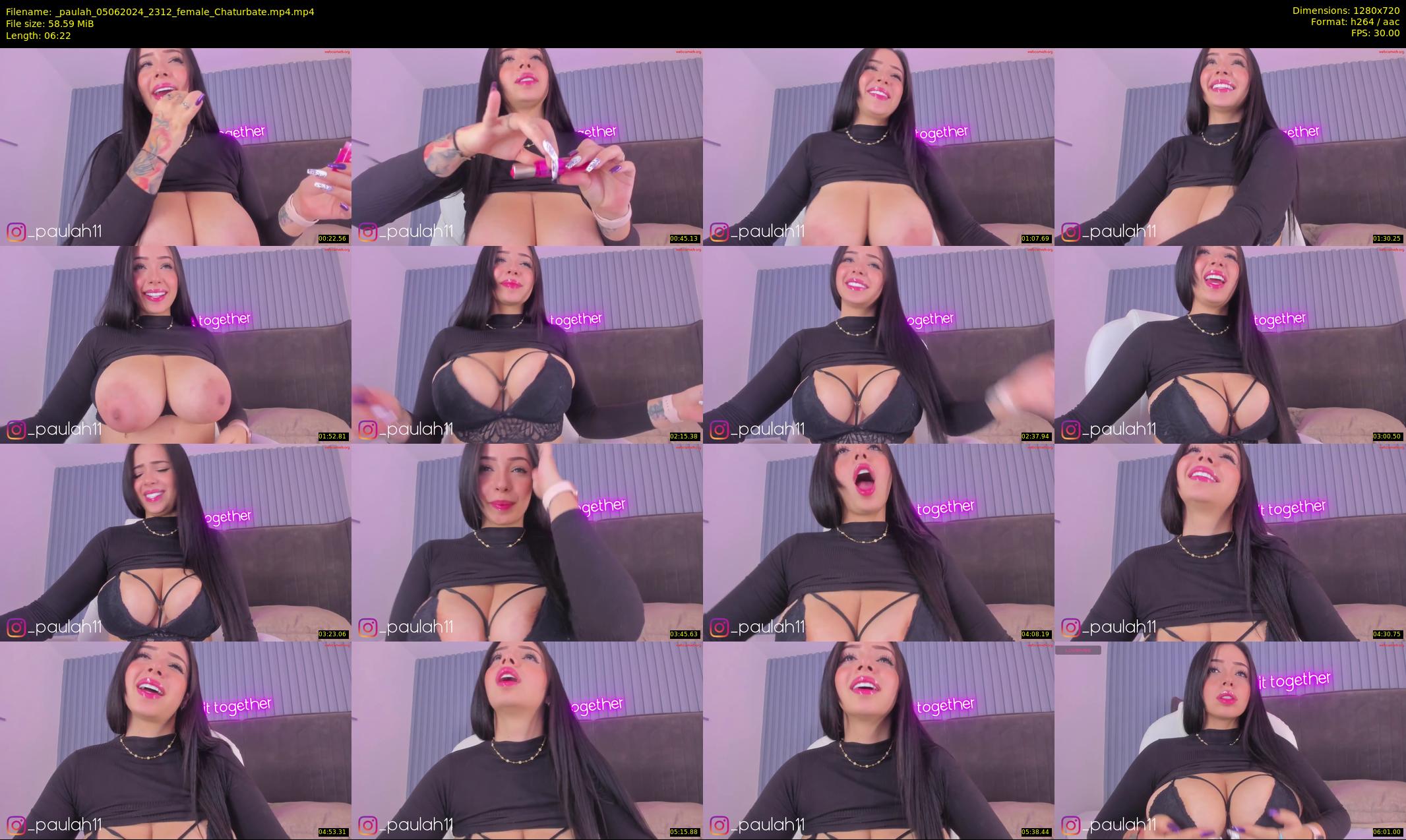 _paulah — 7 minute Chaturbate female cam show recording, 720p, Jun 5, 2024