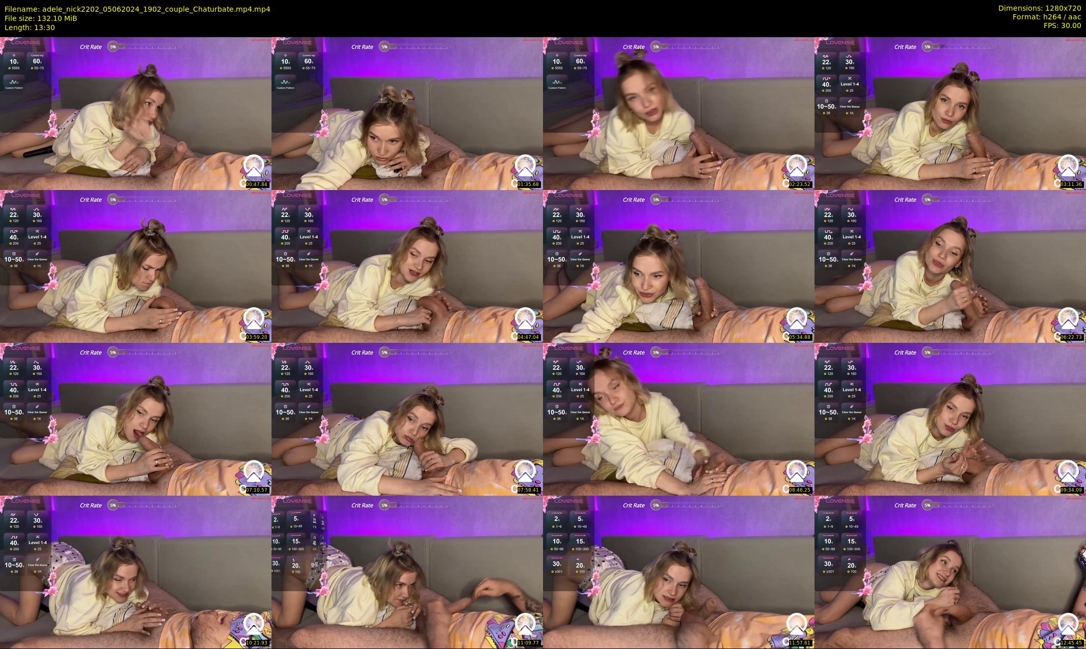 adele_nick2202 — 14 minute Chaturbate couple cam show recording, 720p, Jun 5, 2024