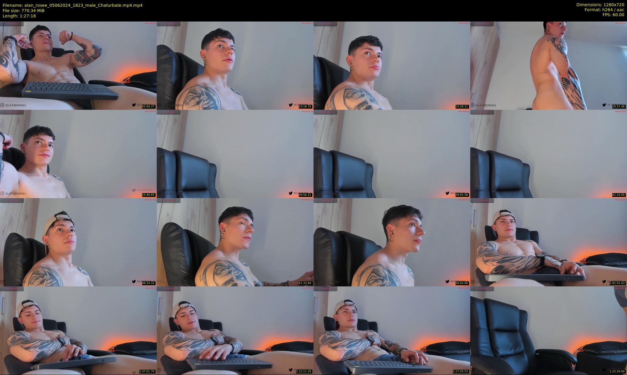 alan_rosee — 88 minute Chaturbate male cam show recording, 720p, Jun 5, 2024