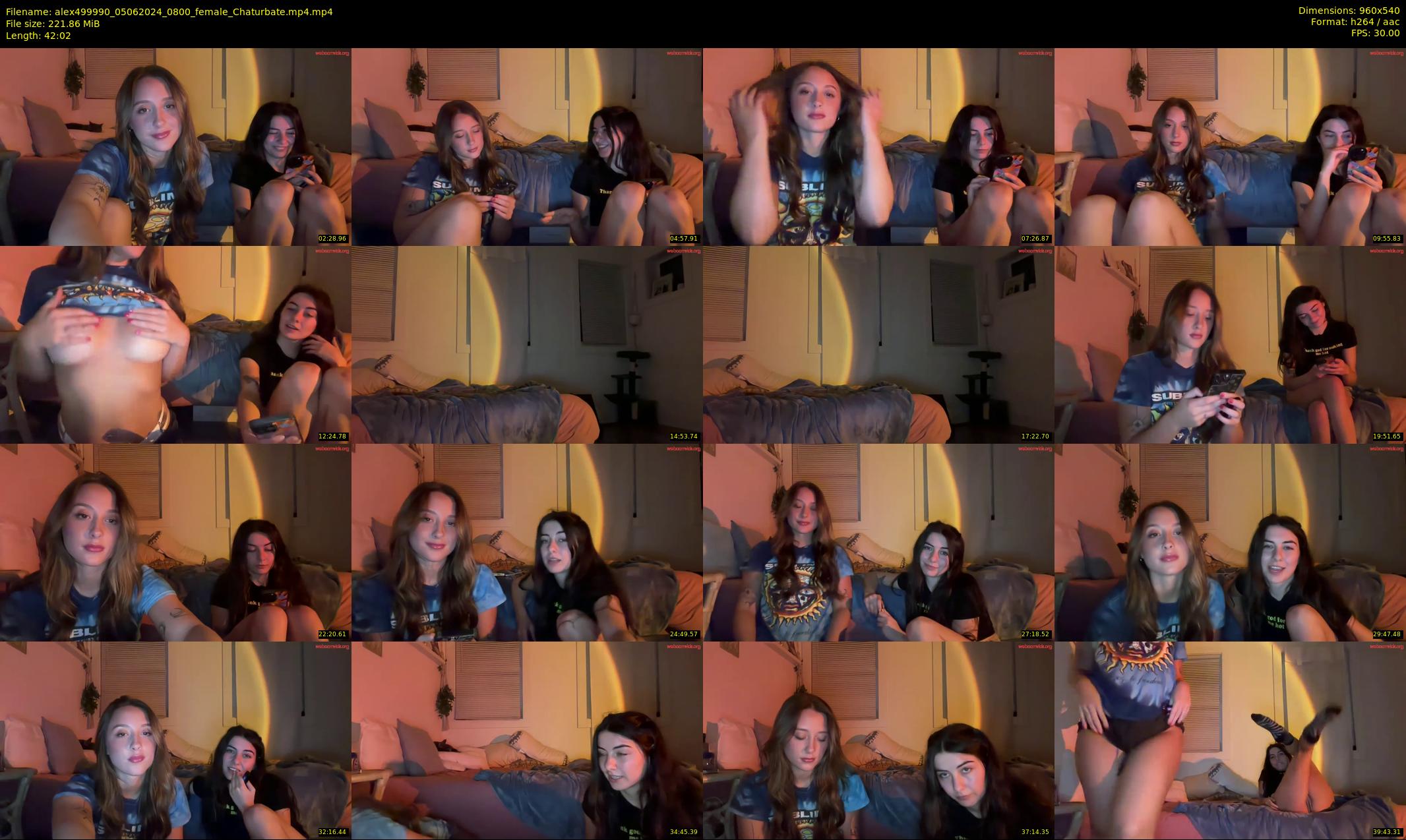 alex499990 — 43 minute Chaturbate female cam show recording, 480p, Jun 5, 2024