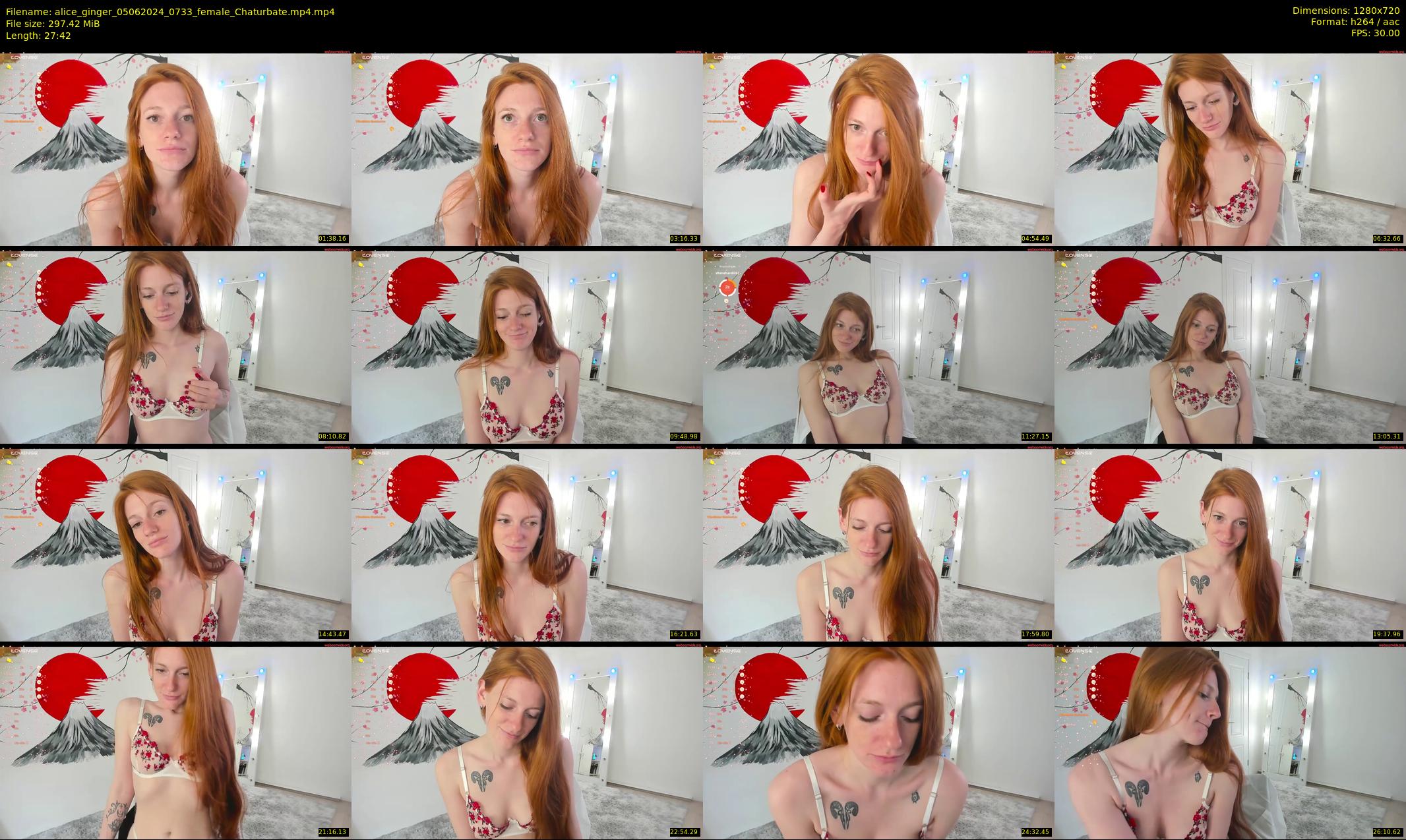 alice_ginger — 28 minute Chaturbate female cam show recording, 720p, Jun 5, 2024