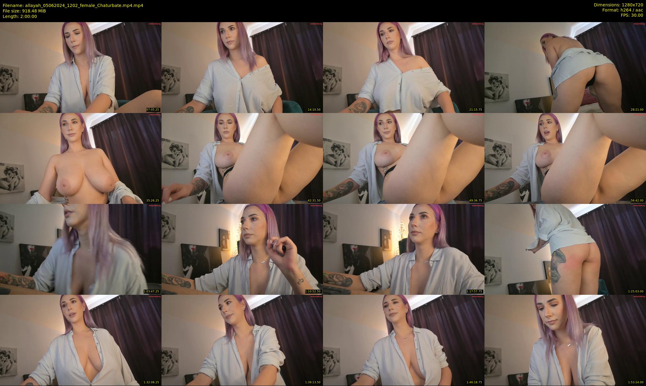 allayah — 120 minute Chaturbate female cam show recording, 720p, Jun 5, 2024