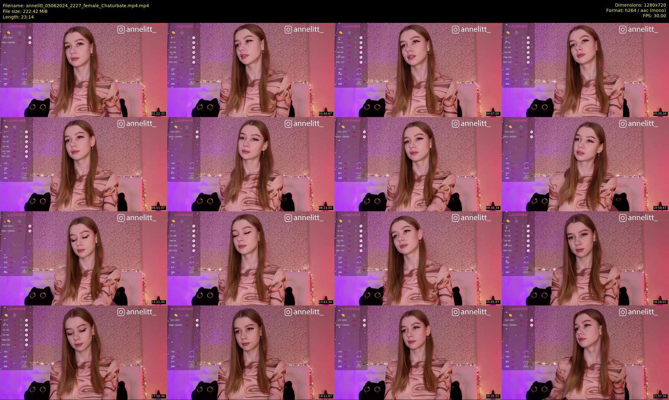 annelitt — 24 minute Chaturbate female cam show recording, 720p, Jun 5, 2024
