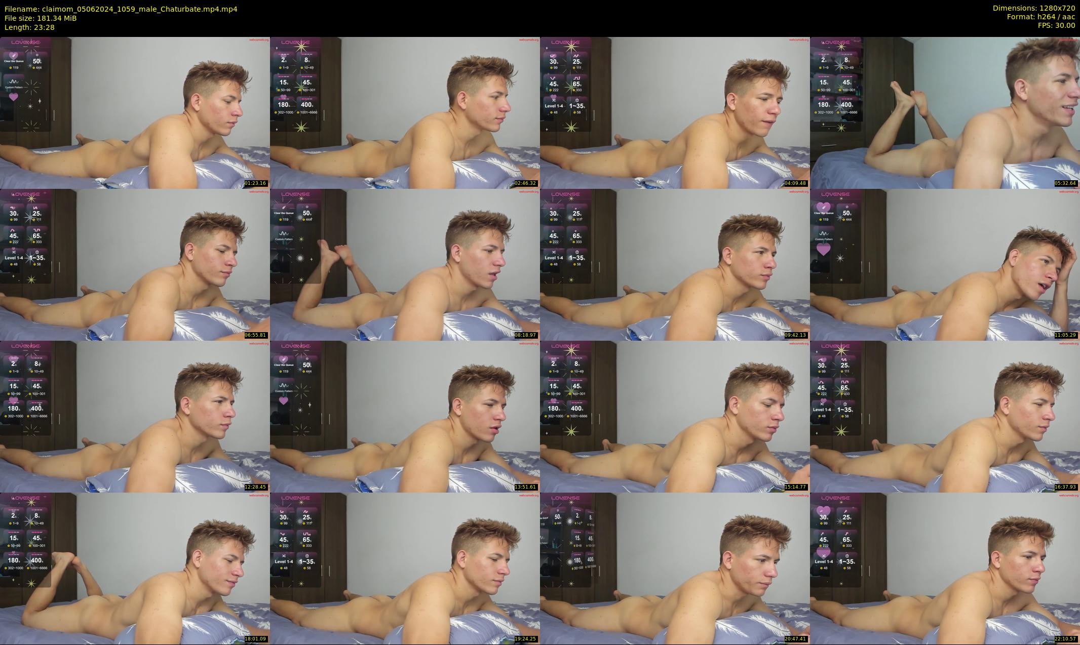claimom — 24 minute Chaturbate male cam show recording, 720p, Jun 5, 2024
