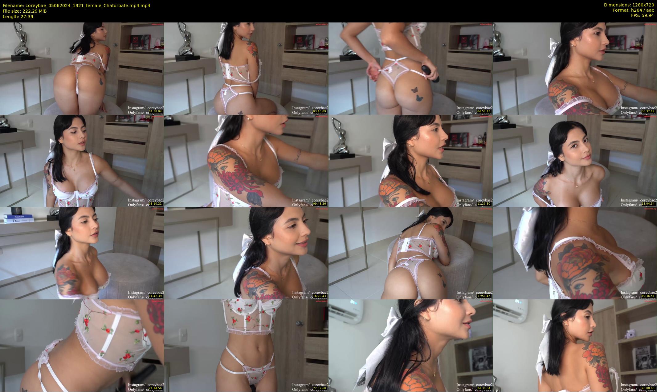 coreybae — 28 minute Chaturbate female cam show recording, 720p, Jun 5, 2024