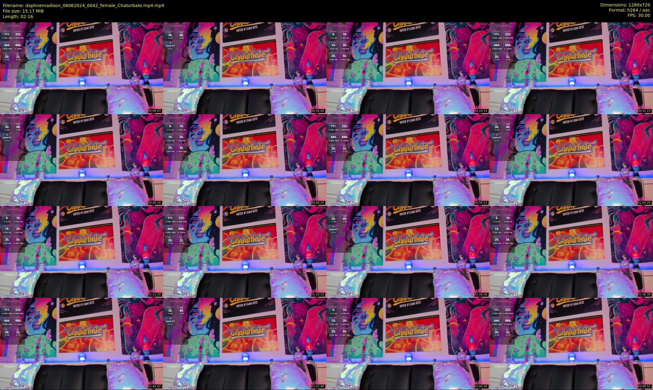 daphnemadison — 3 minute Chaturbate couple cam show recording, 720p, Jun 6, 2024