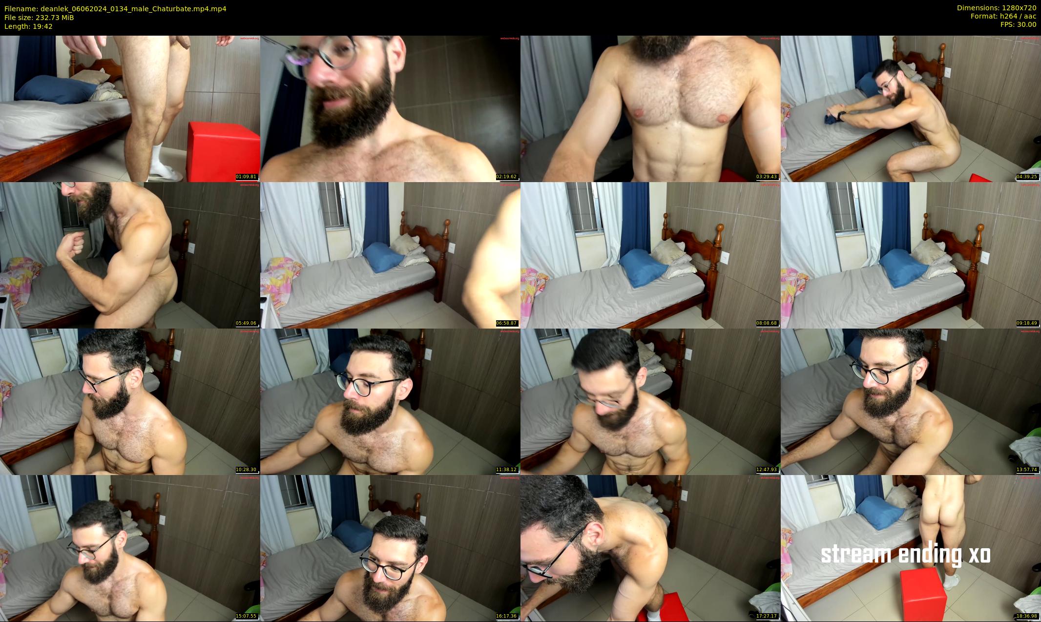 deanlek — 20 minute Chaturbate male cam show recording, 720p, Jun 6, 2024