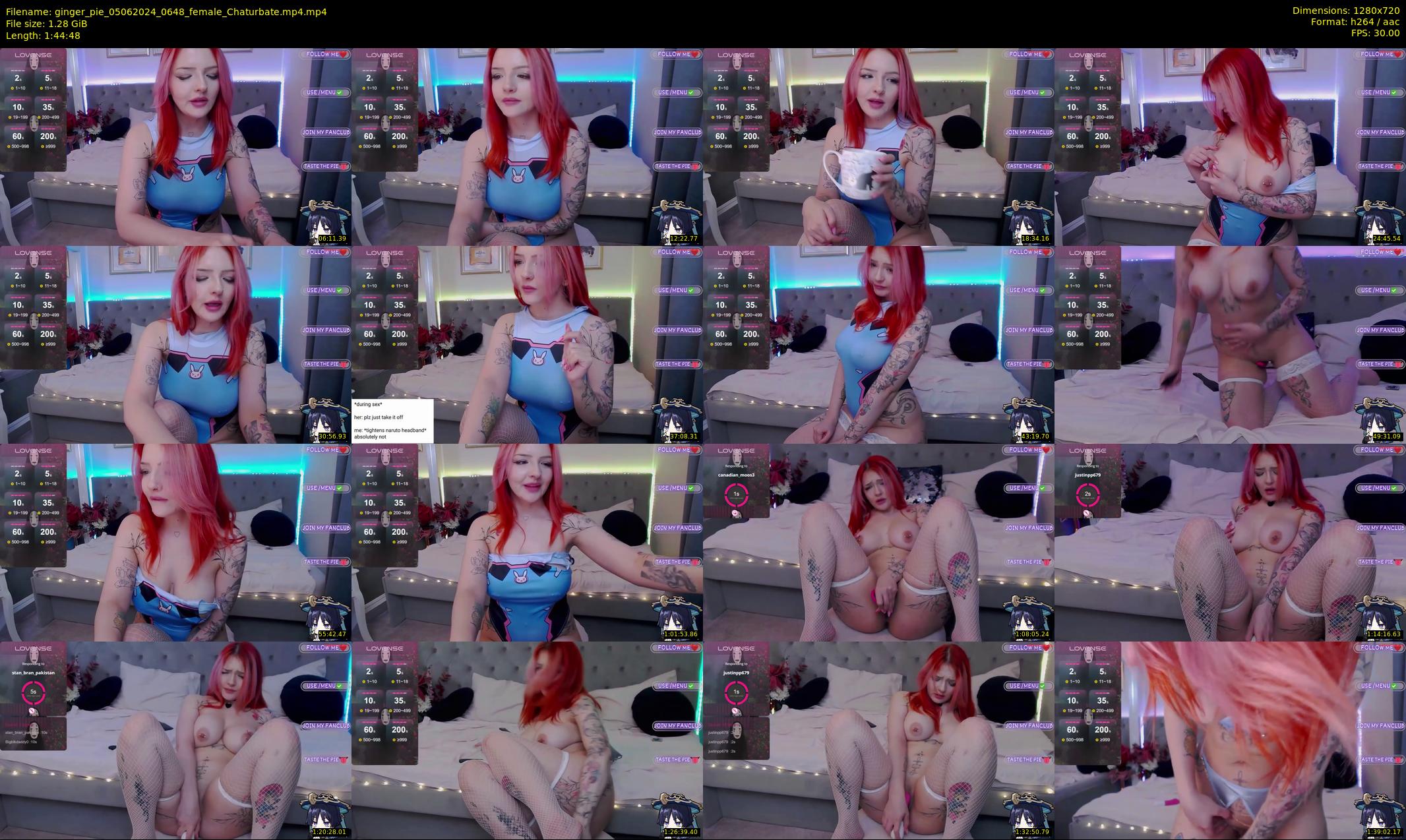ginger_pie — 105 minute Chaturbate female cam show recording, 720p, Jun 5, 2024