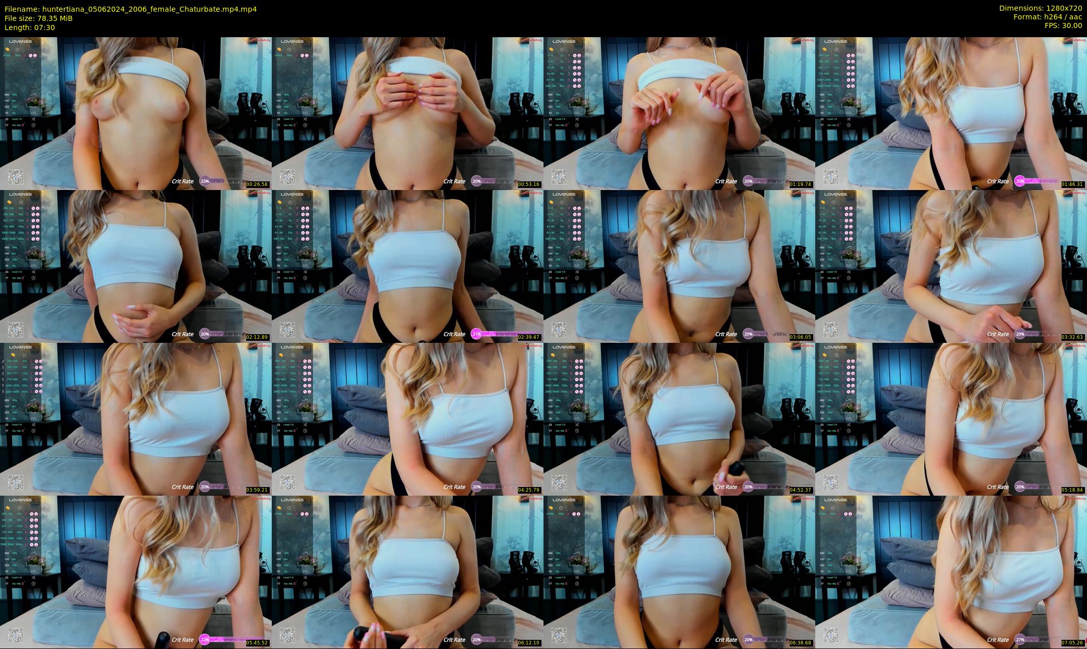 huntertiana — 8 minute Chaturbate female cam show recording, 720p, Jun 5, 2024