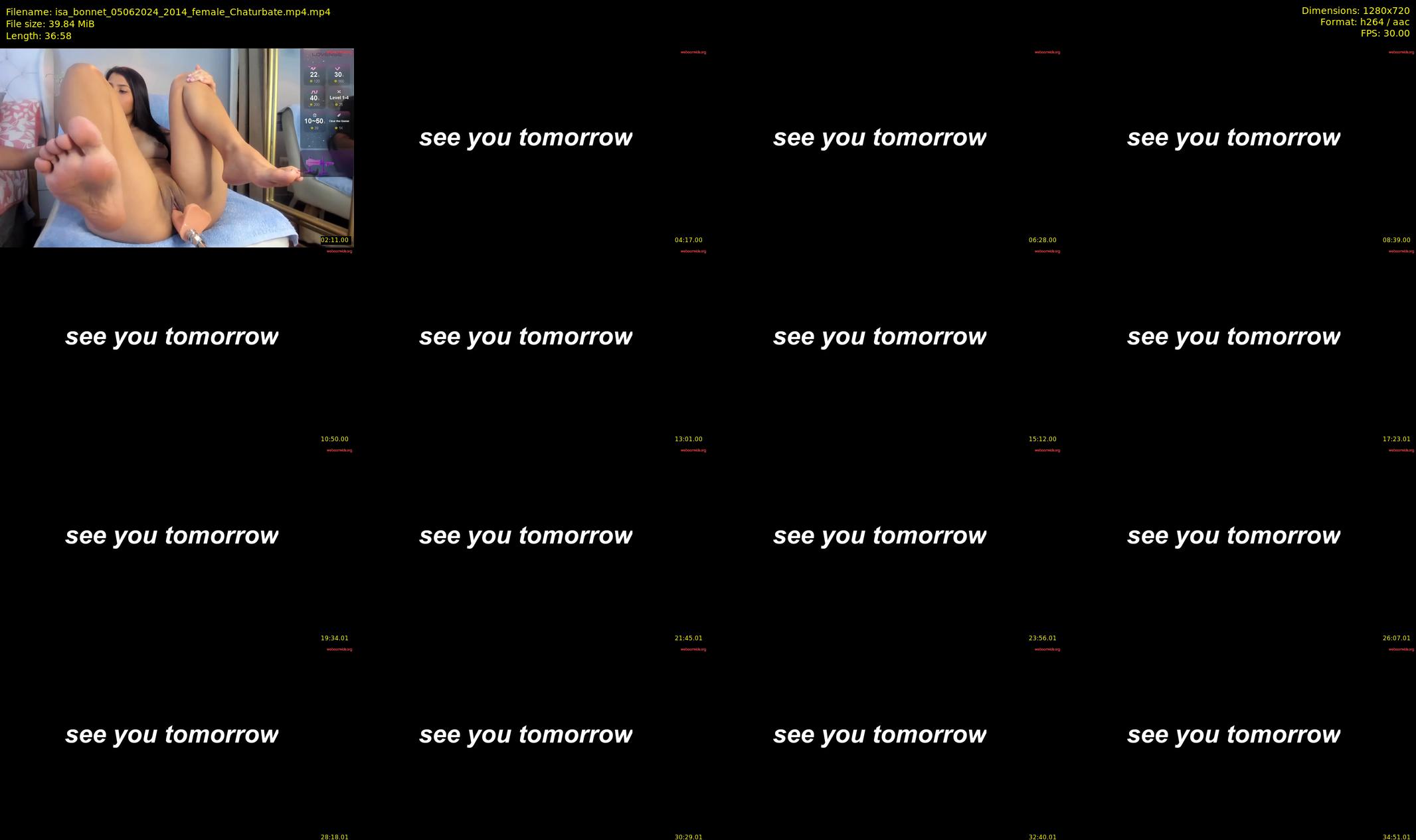 isa_bonnet — 37 minute Chaturbate female cam show recording, 720p, Jun 5, 2024
