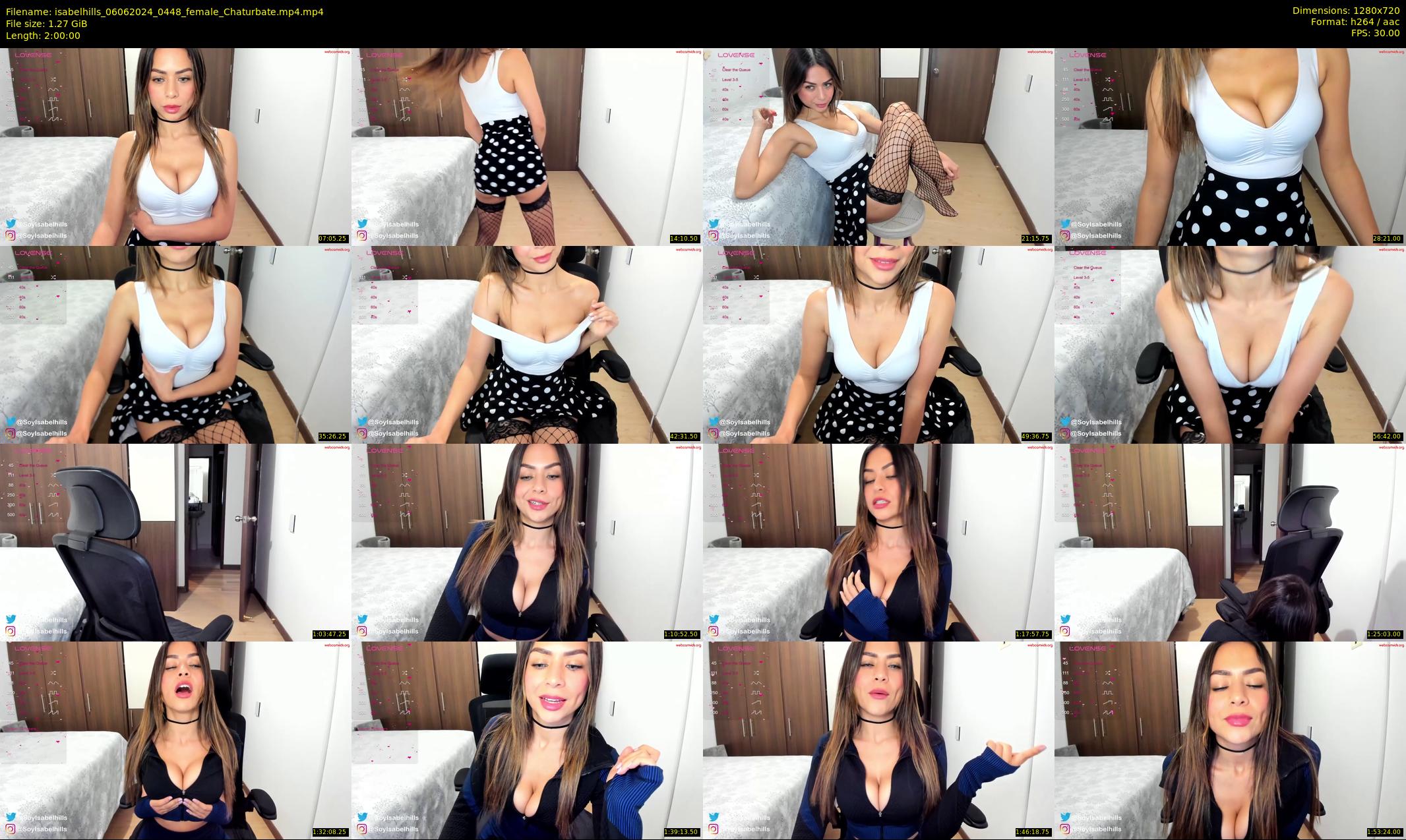 isabelhills — 120 minute Chaturbate female cam show recording, 720p, Jun 6, 2024