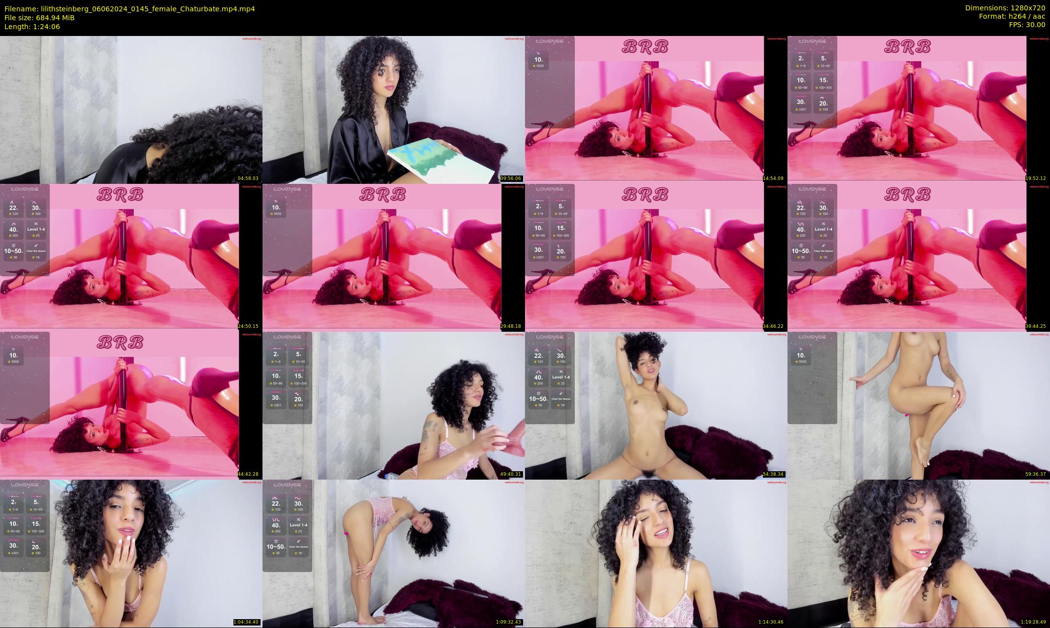 lilithsteinberg — 85 minute Chaturbate female cam show recording, 720p, Jun 6, 2024