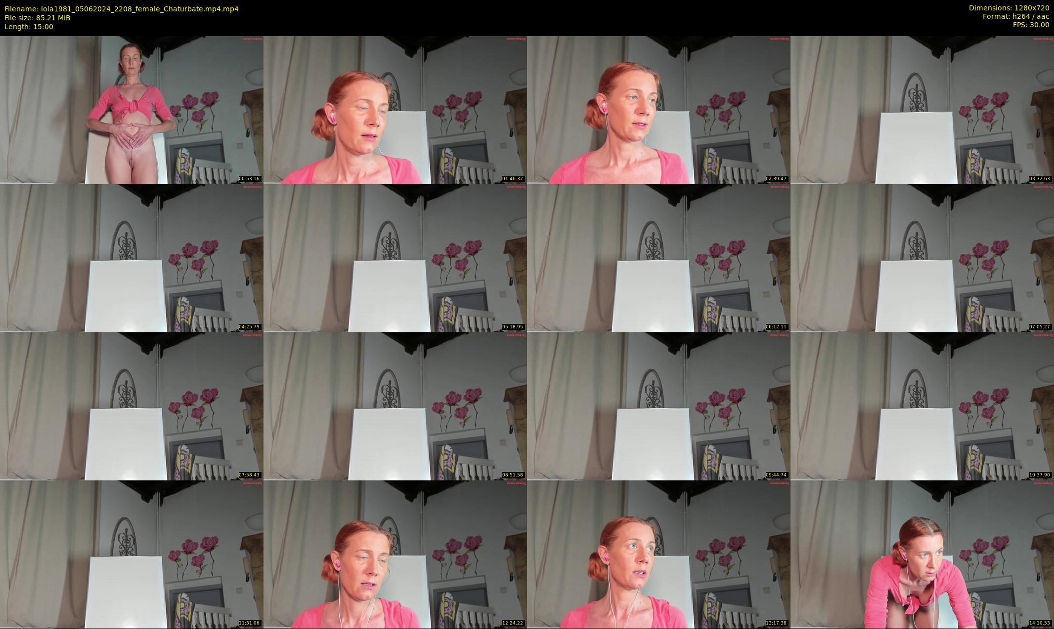 lola1981 — 15 minute Chaturbate female cam show recording, 720p, Jun 5, 2024