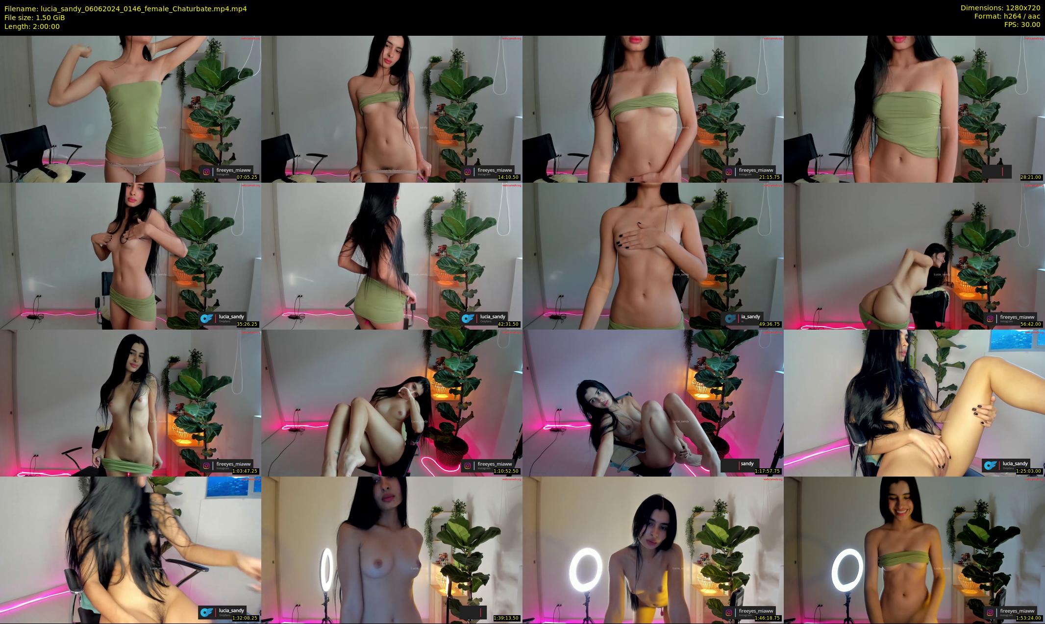lucia_sandy — 120 minute Chaturbate female cam show recording, 720p, Jun 6, 2024