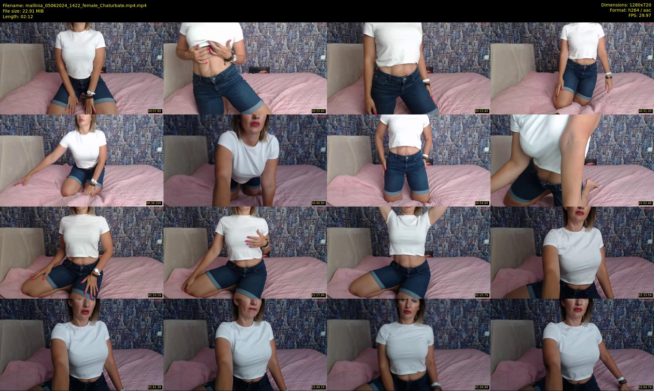 mallinia — 3 minute Chaturbate female cam show recording, 720p, Jun 5, 2024