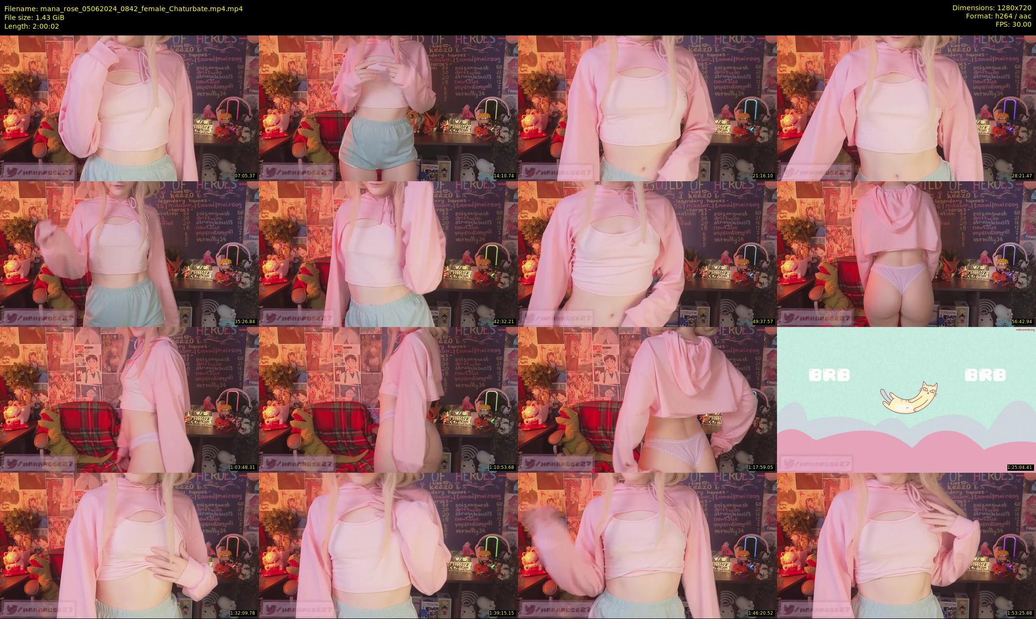 mana_rose — 121 minute Chaturbate female cam show recording, 720p, Jun 5, 2024