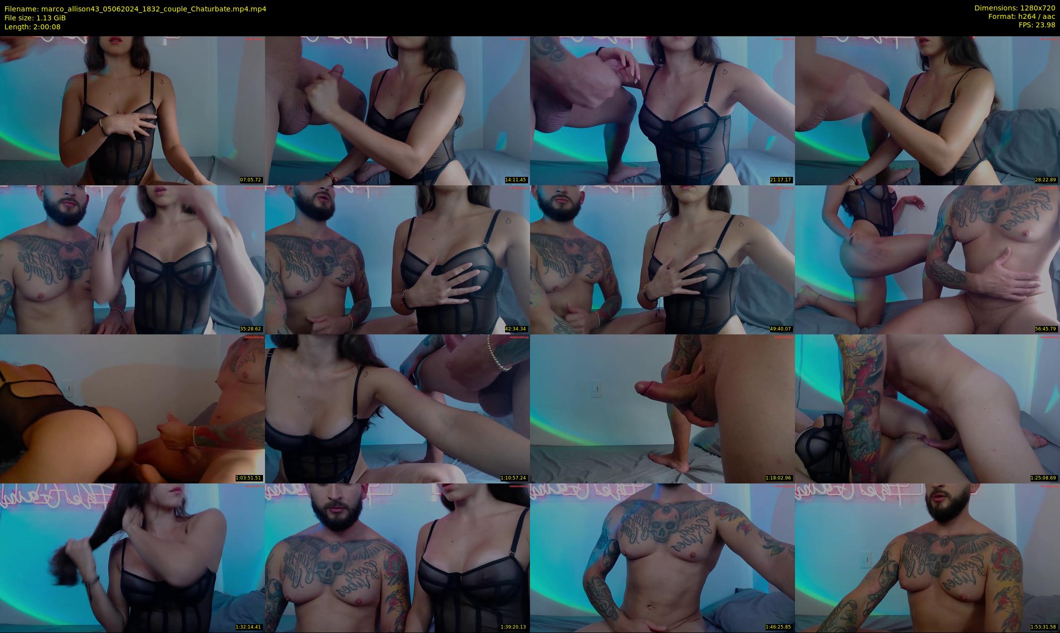 marco_allison43 — 121 minute Chaturbate couple cam show recording, 720p, Jun 5, 2024
