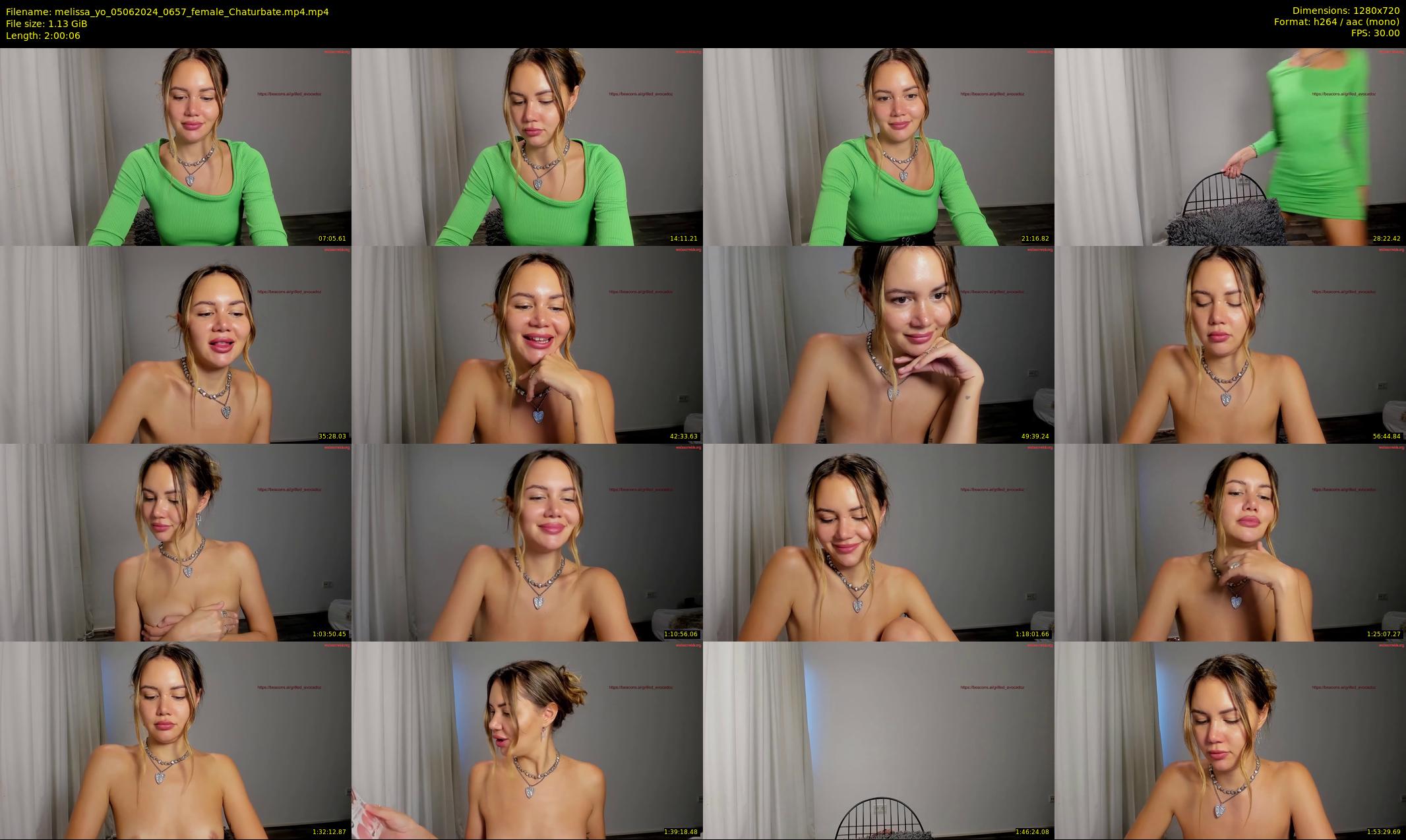 melissa_yo — 121 minute Chaturbate female cam show recording, 720p, Jun 5, 2024