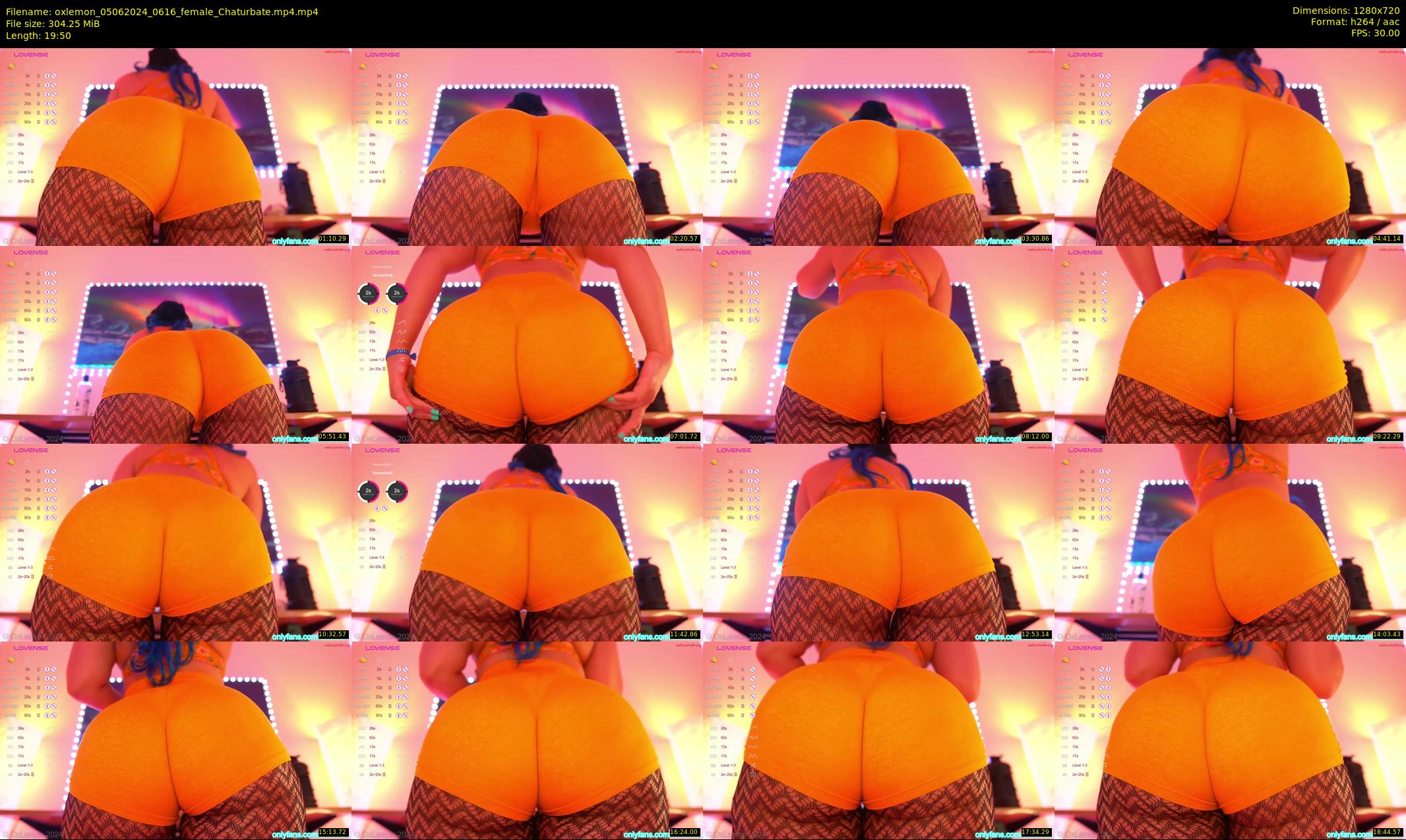 oxlemon — 20 minute Chaturbate female cam show recording, 720p, Jun 5, 2024