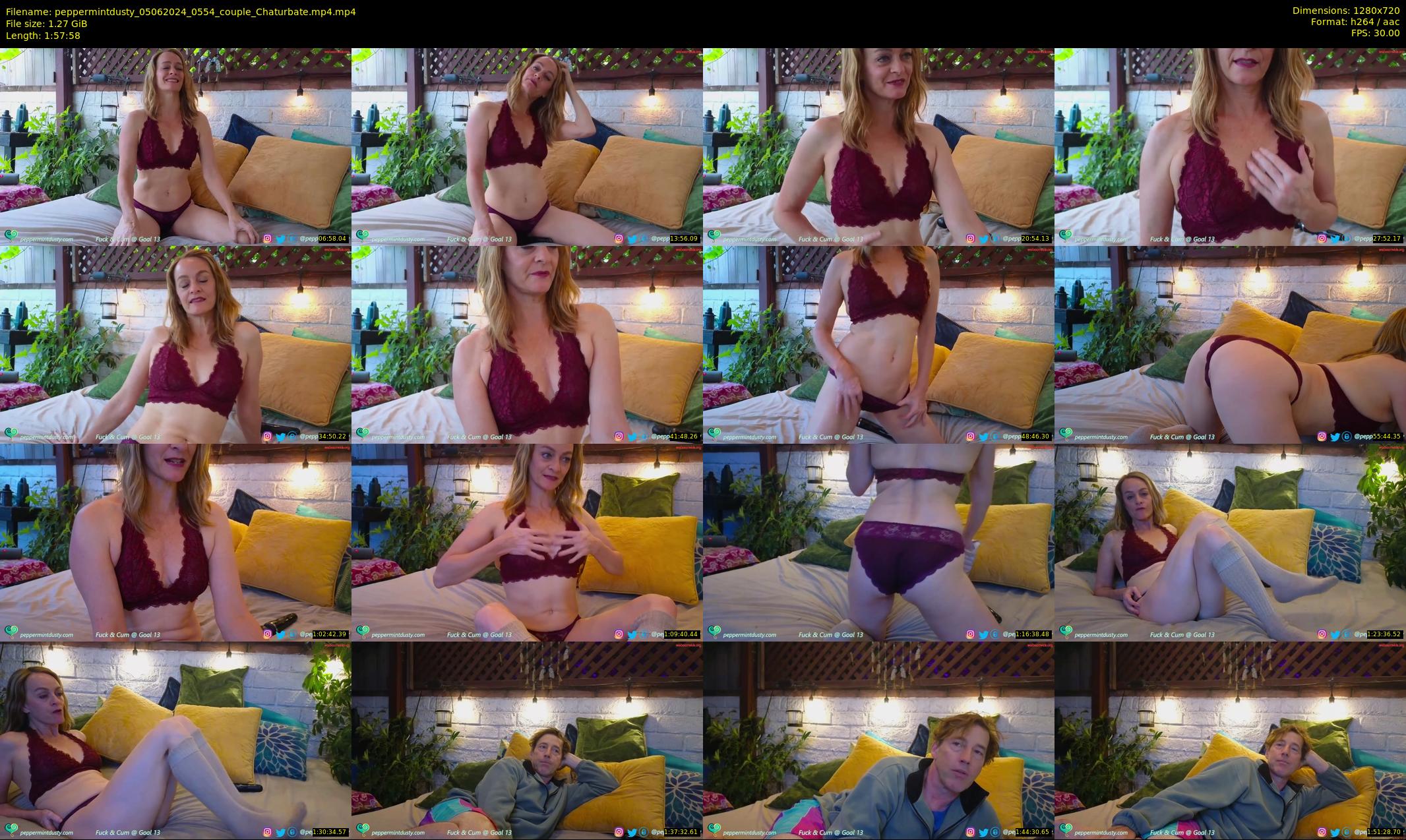 peppermintdusty — 118 minute Chaturbate couple cam show recording, 720p, Jun 5, 2024